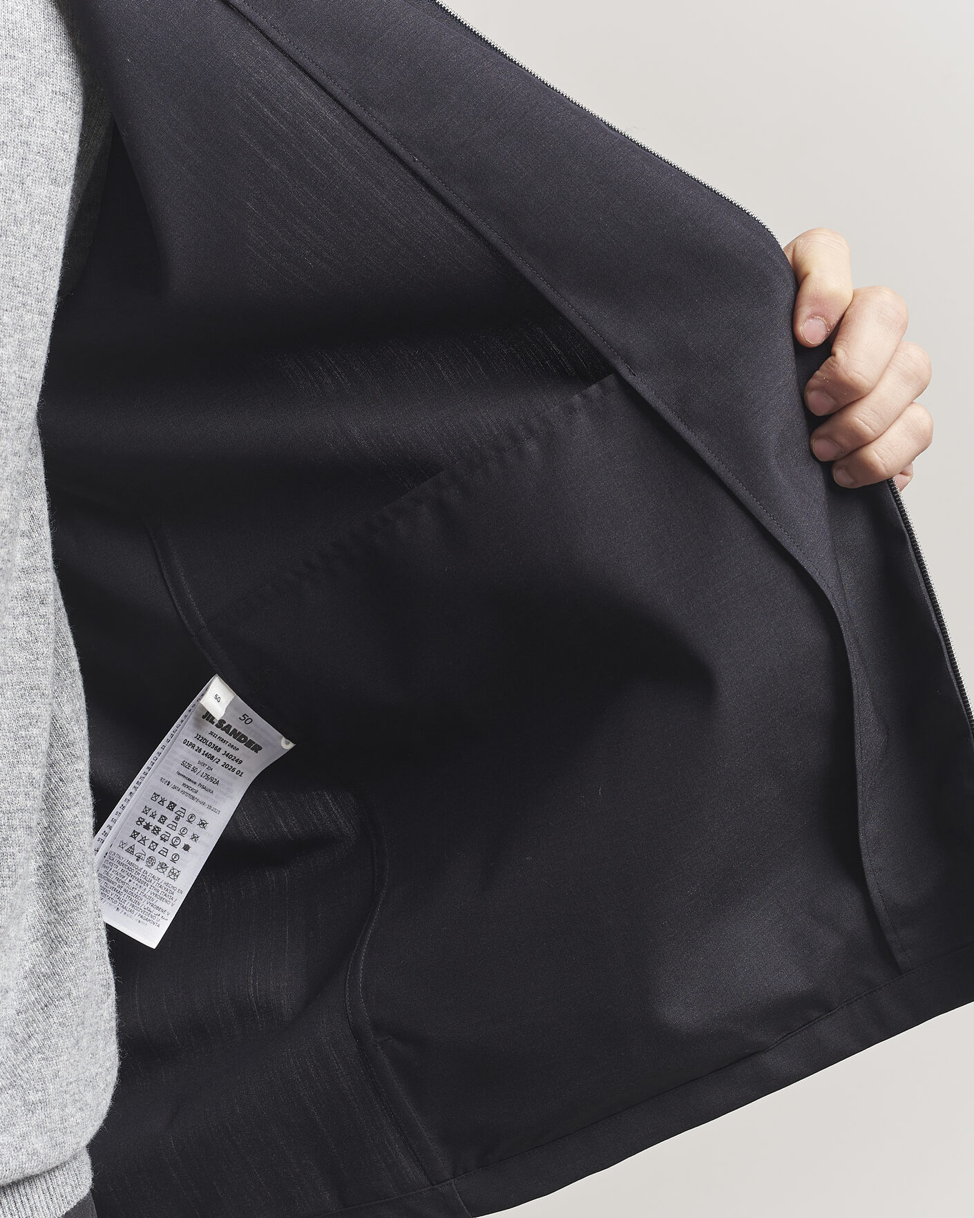 Men | Shirts | Jil Sander | Zip Shirt Blouson Navy