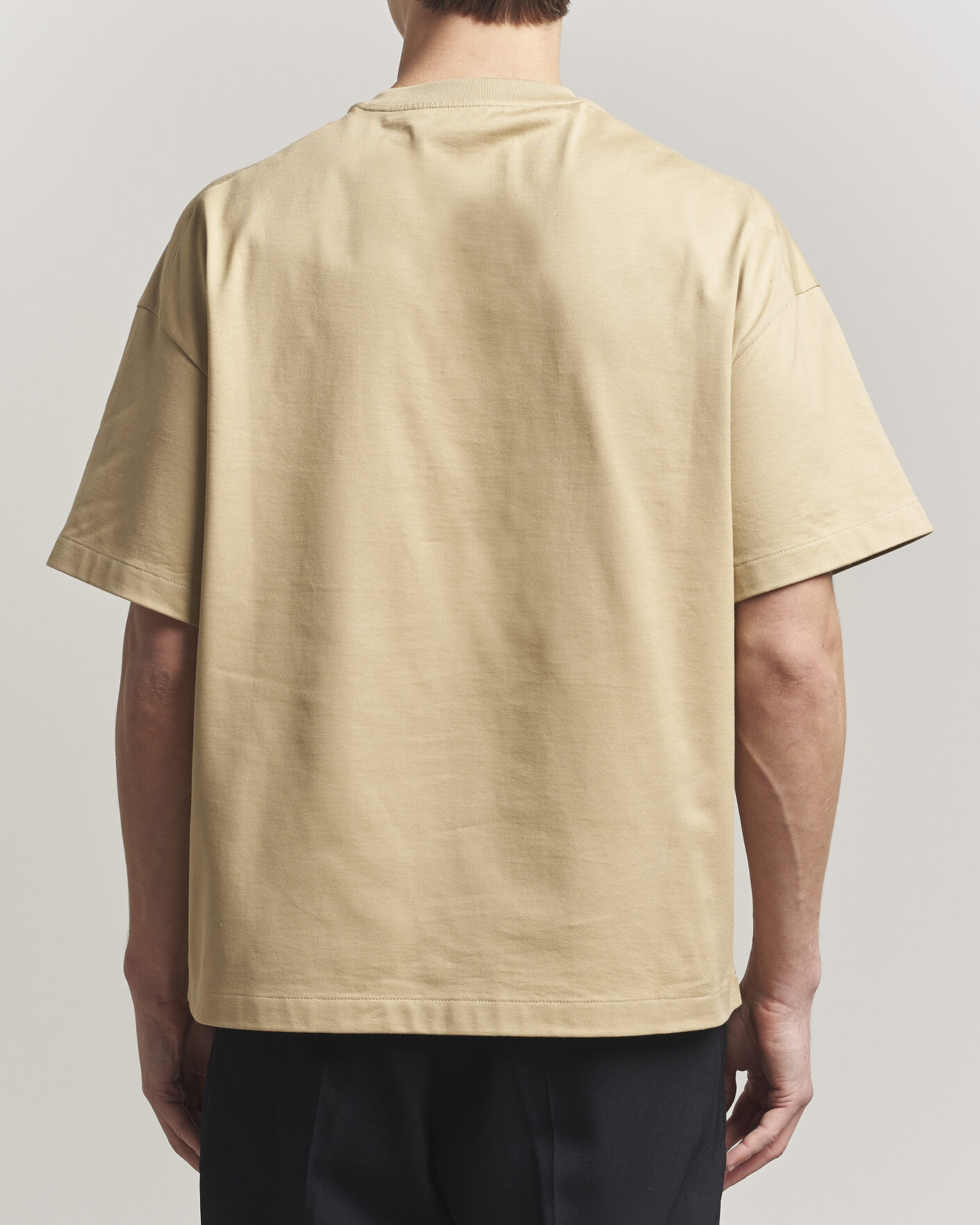 Jil Sander Short Sleeve Logo T-Shirt Khaki at CareOfCarl.com