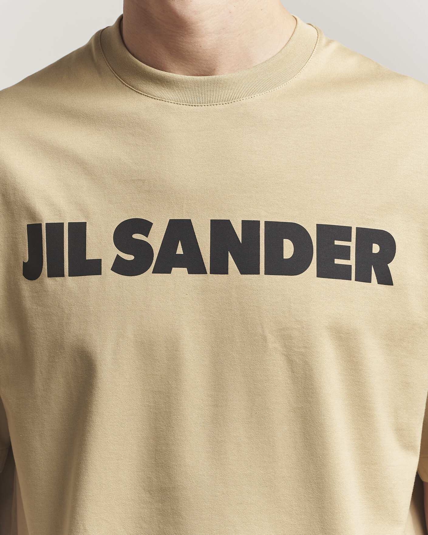 Men | T-Shirts | Jil Sander | Short Sleeve Logo T-Shirt Khaki