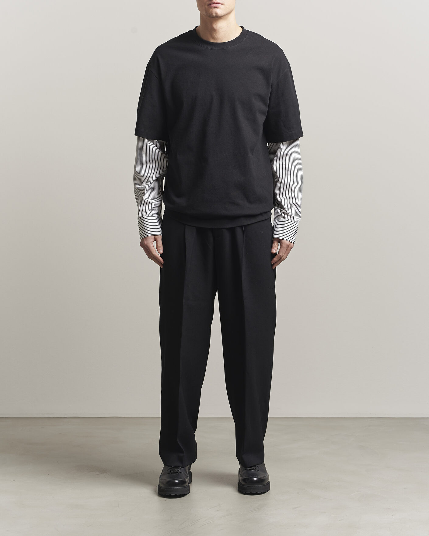 Men | T-Shirts | Jil Sander | Long Sleeve T-Shirt Black