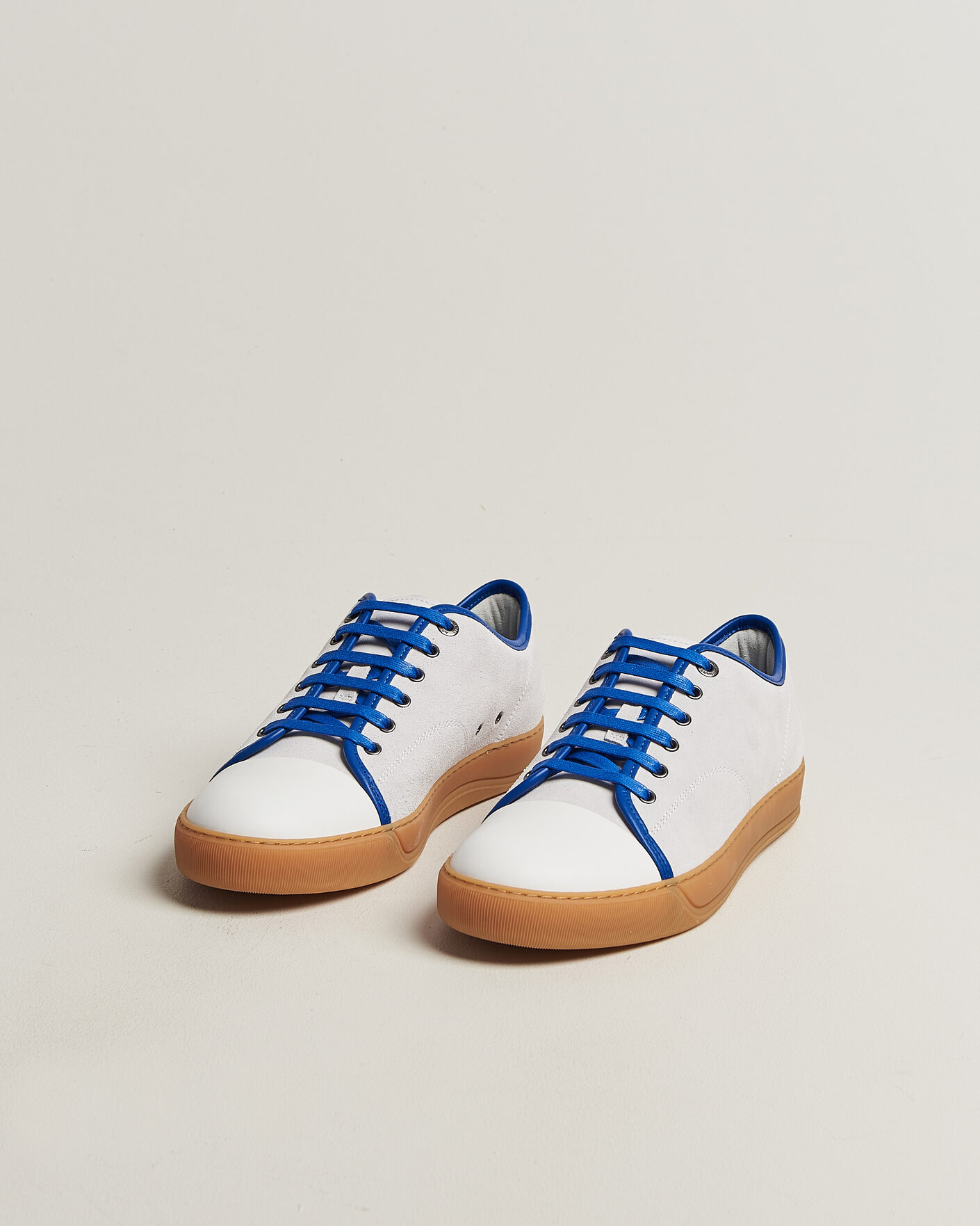 Men | Sneakers | Lanvin | DBB1 Nappa Cap Toe Sneaker White/Blue