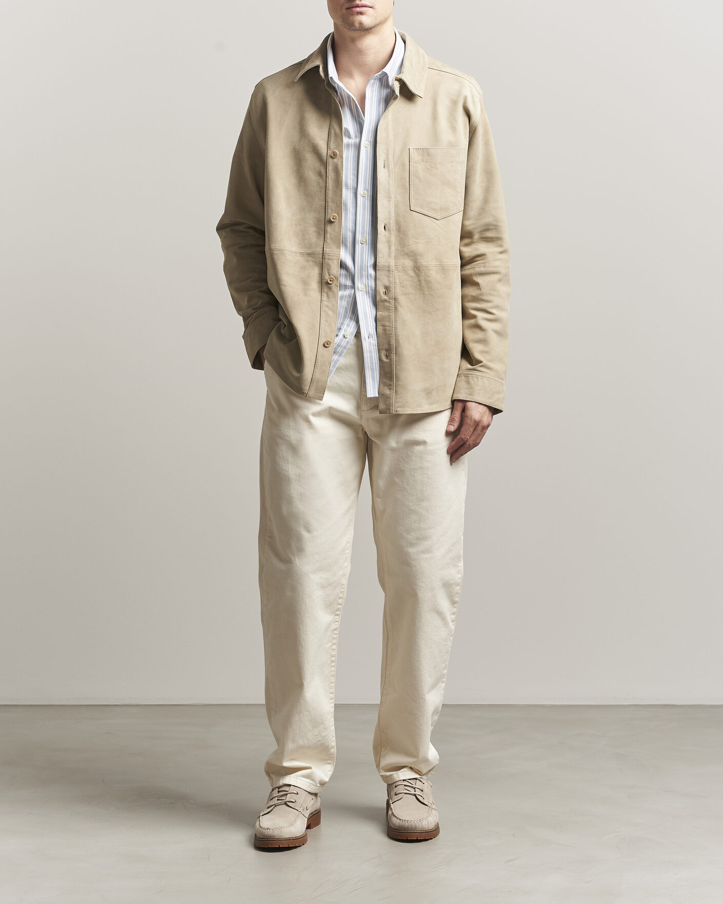 Men | Trousers | LES DEUX | Oscar Chino Pants Eggnog White