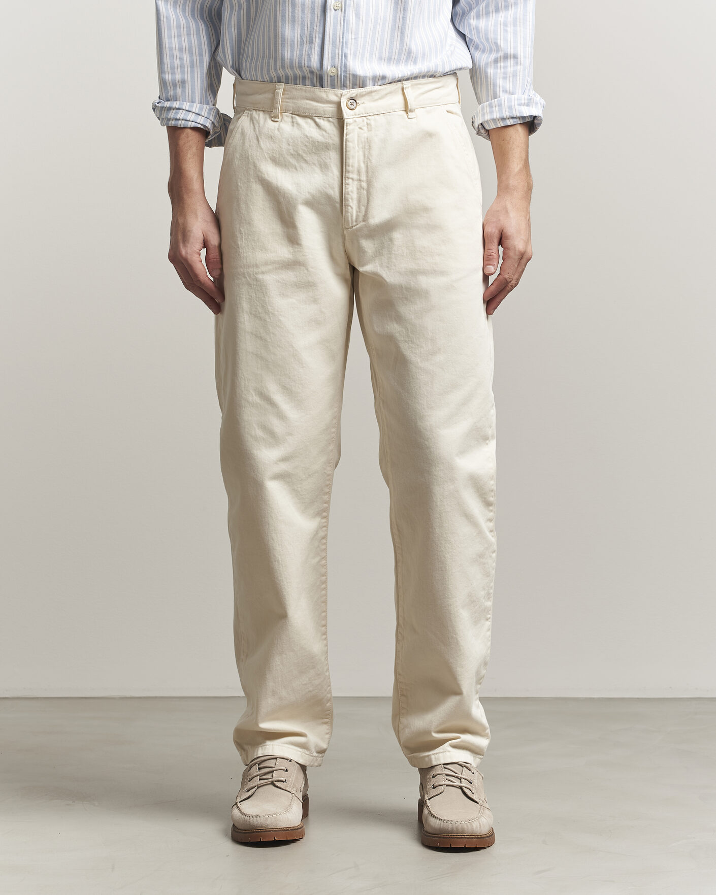 Men | Trousers | LES DEUX | Oscar Chino Pants Eggnog White