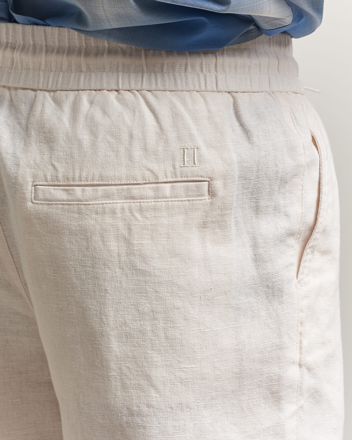 Men | Trousers | LES DEUX | Patrick Heavy Linen/Cotton Pants Eggnog White