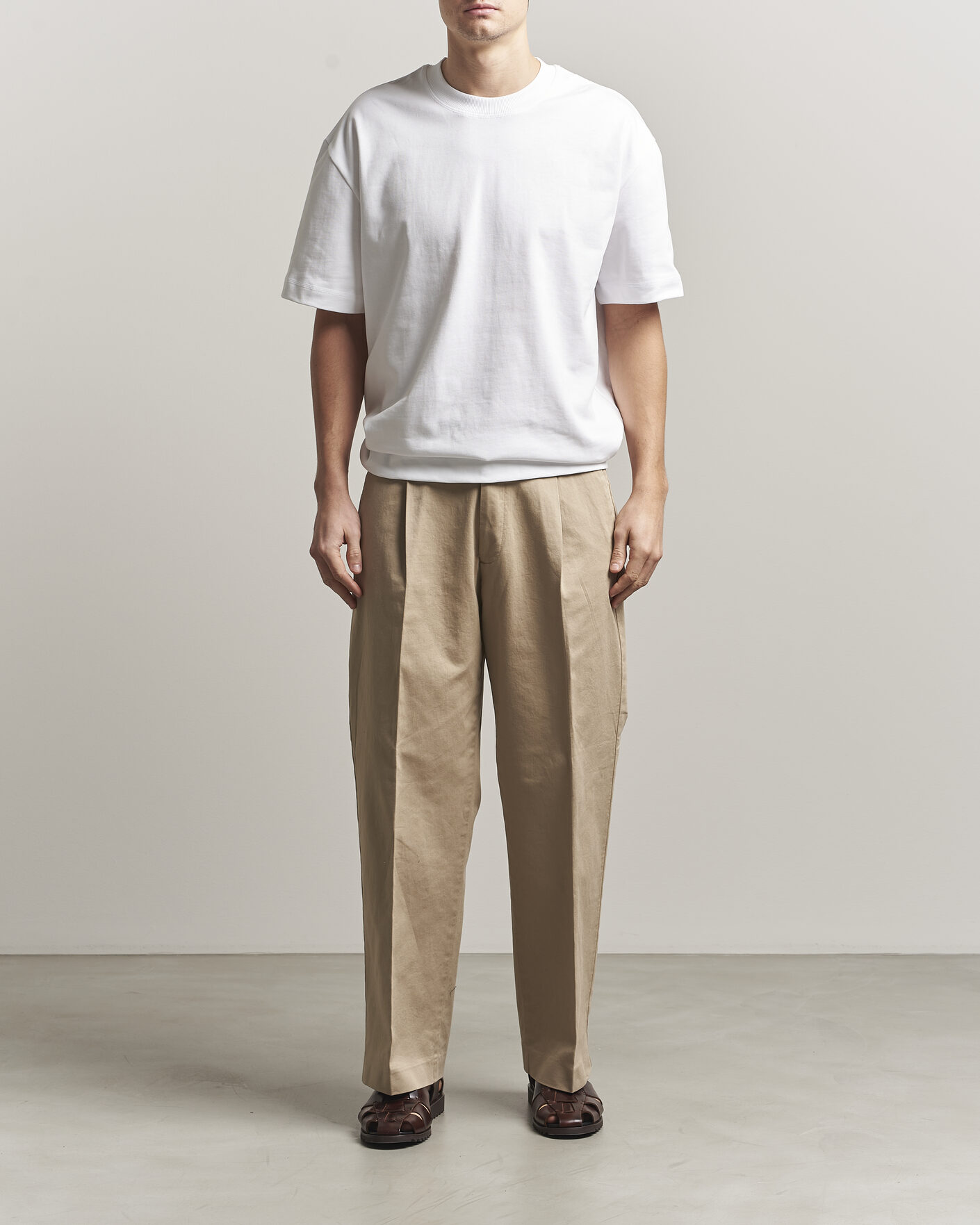 Men | T-Shirts | LES DEUX | Carl Heavyweight T-Shirt White