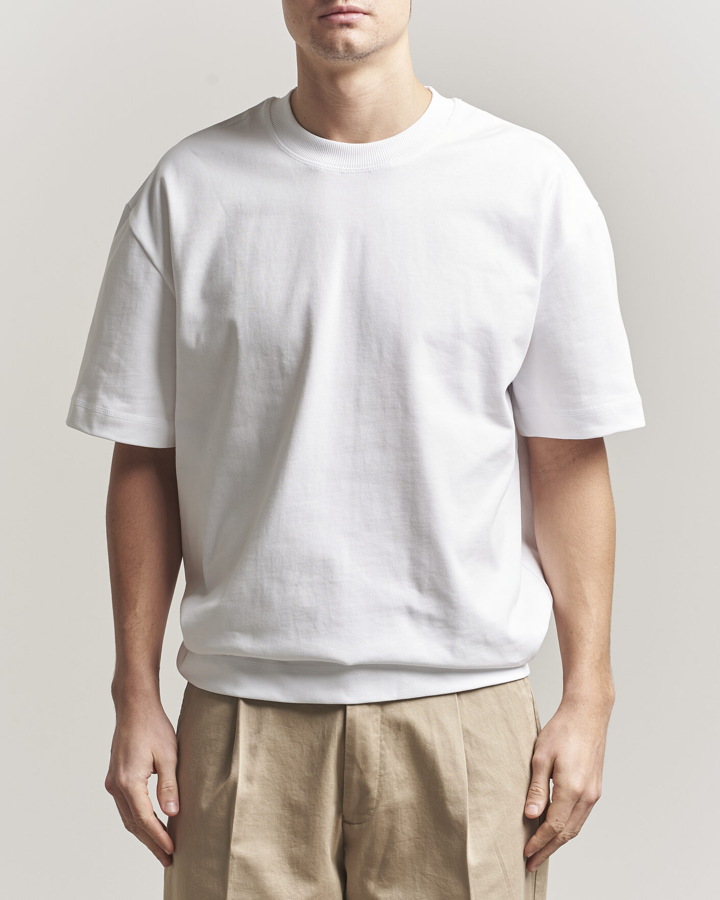 Men | T-Shirts | LES DEUX | Carl Heavyweight T-Shirt White