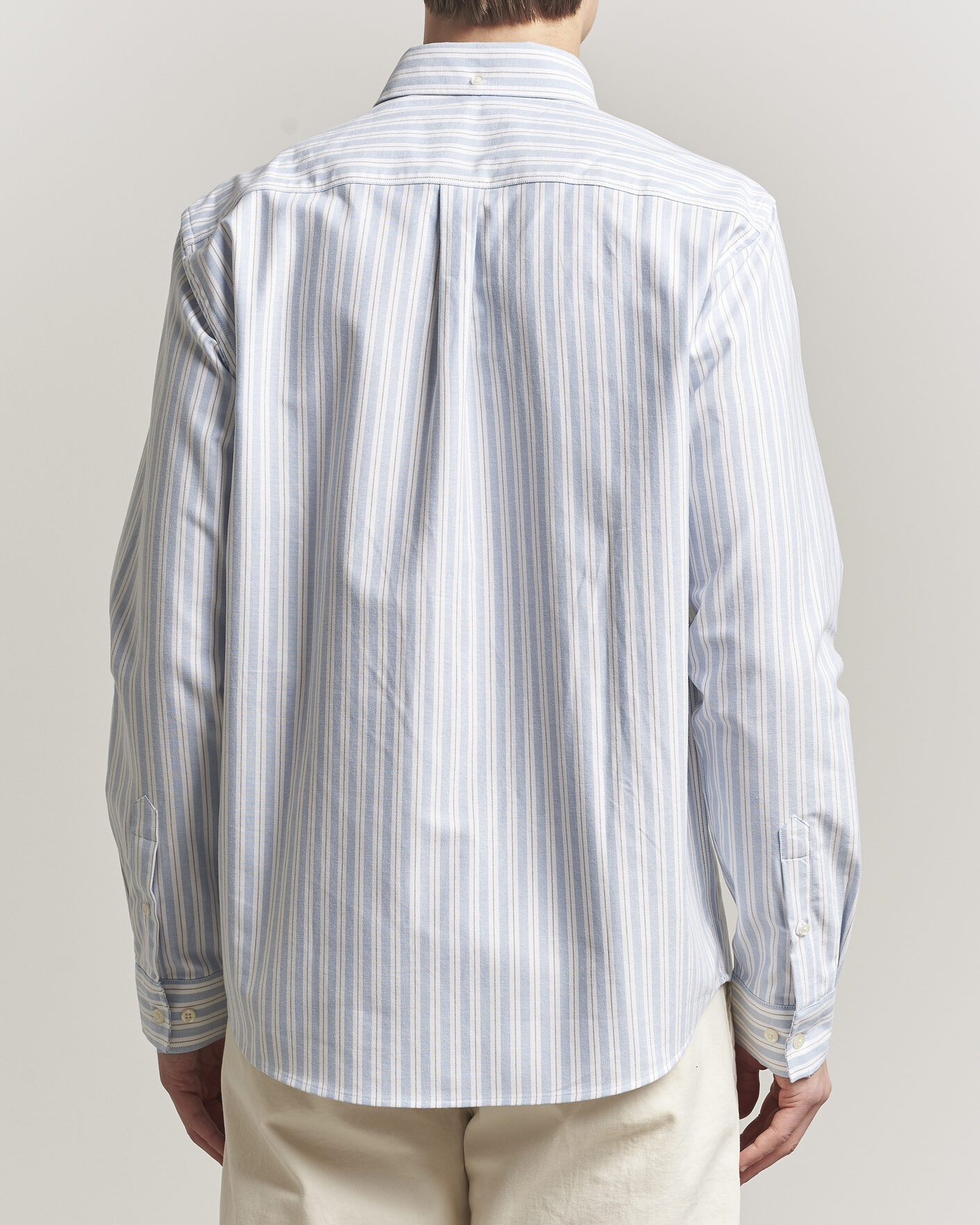 Men | Shirts | LES DEUX | Konrad Striped Oxford Shirt Allure Blue