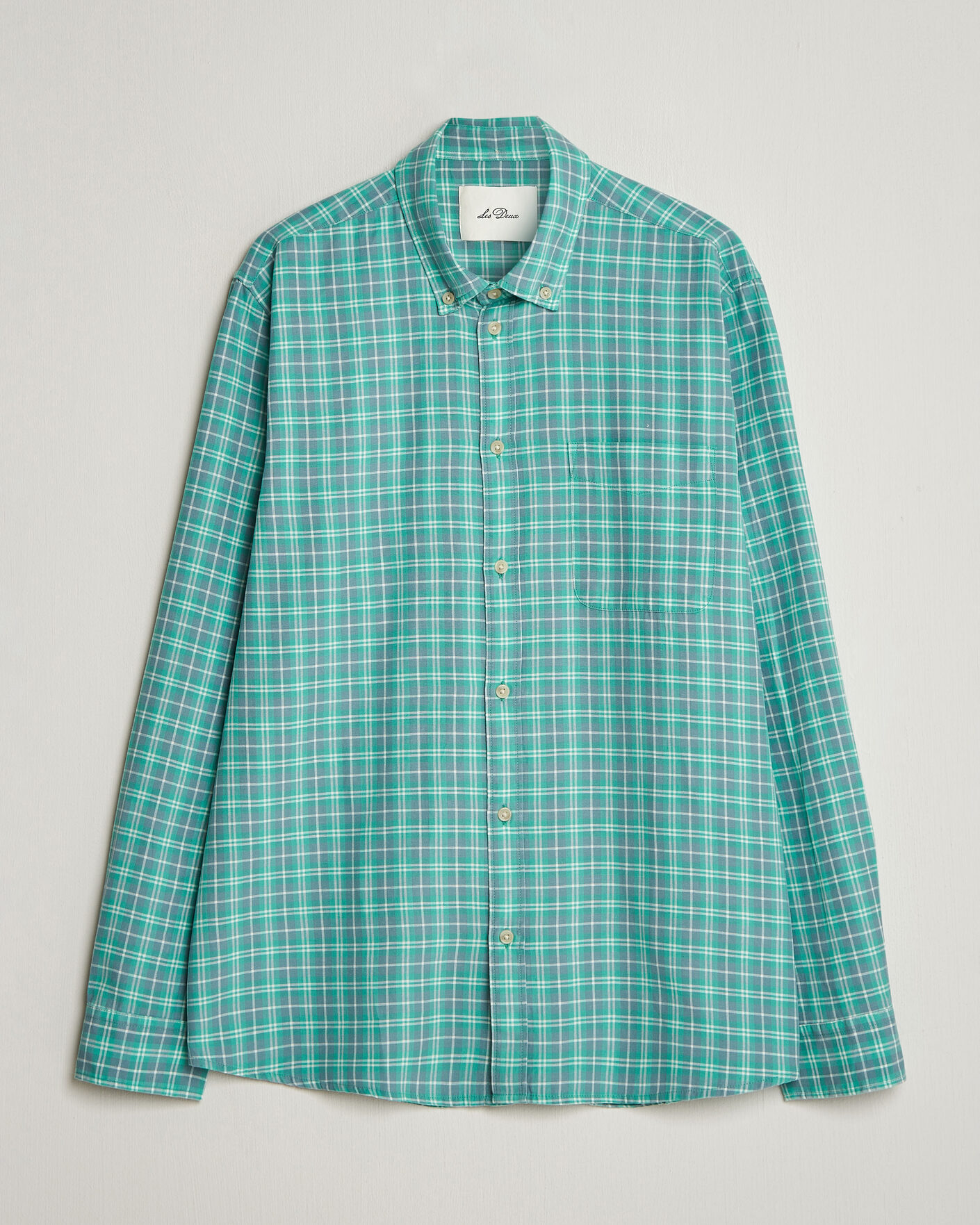 Men | Shirts | LES DEUX | Kent Check Shirt Allure Blue