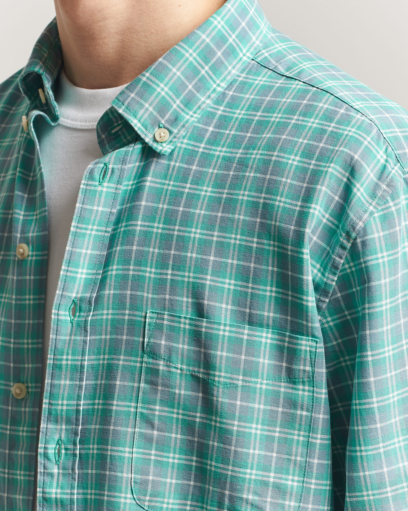 Men | Shirts | LES DEUX | Kent Check Shirt Allure Blue