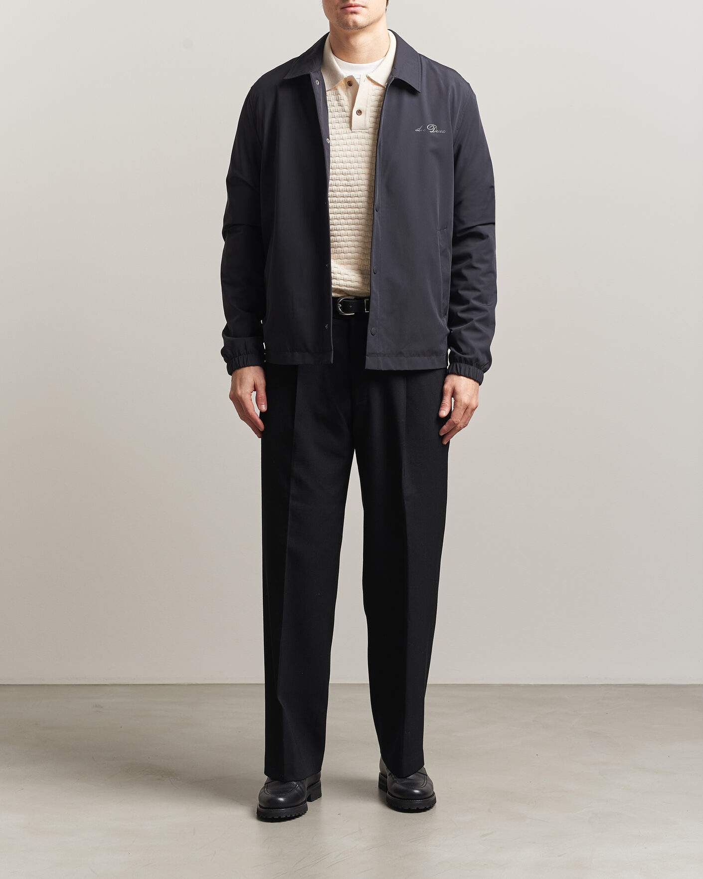 Men | Coats & Jackets | LES DEUX | Idris Coach Jacket Black