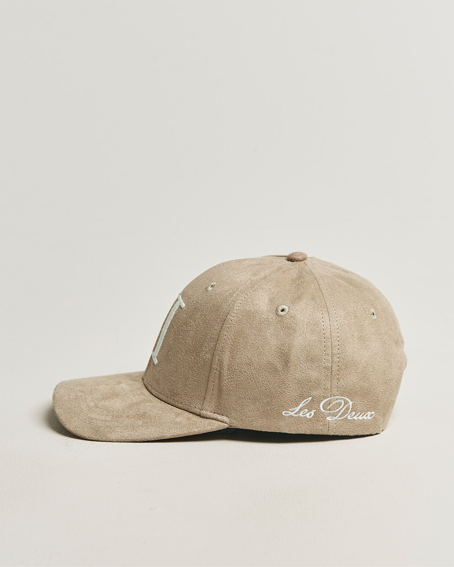 Men | Hats & Caps | LES DEUX | Encore Suede Baseball Cap Dark Sand