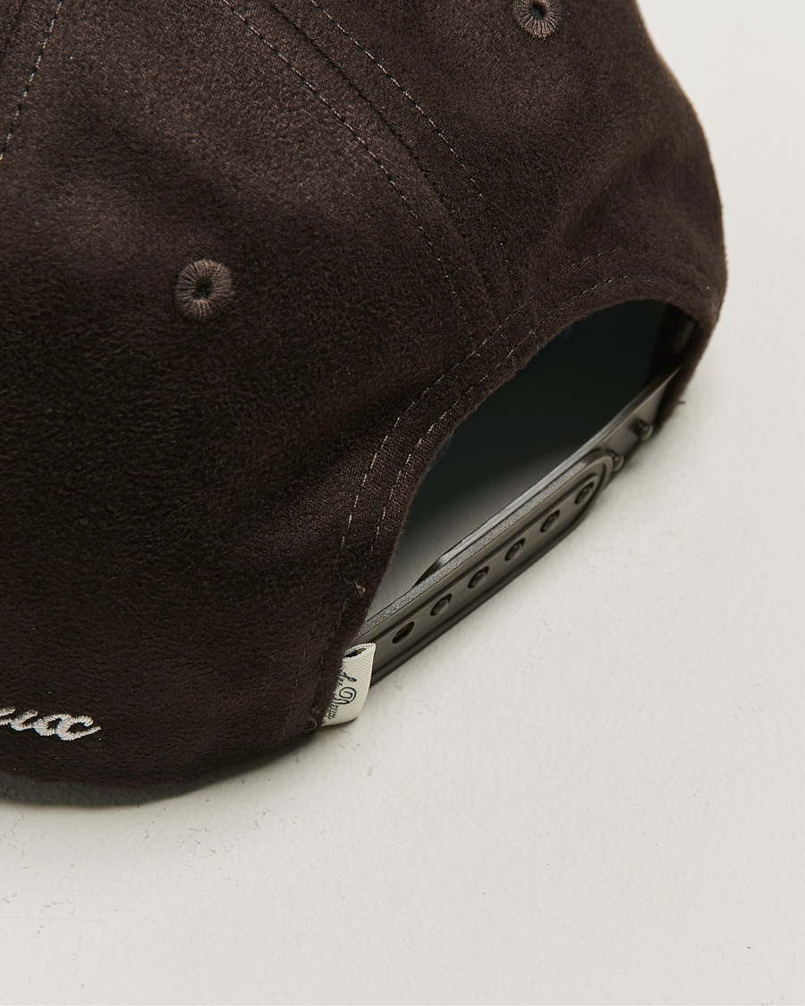 Men | Hats & Caps | LES DEUX | Encore Suede Baseball Cap Coffee Brown