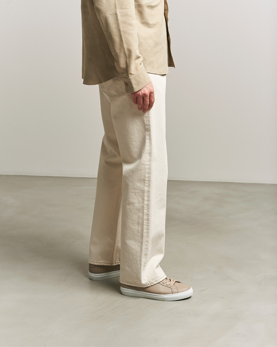 Men | Sneakers | LES DEUX | Theodor Leather Sneakers Irish Cream Beige