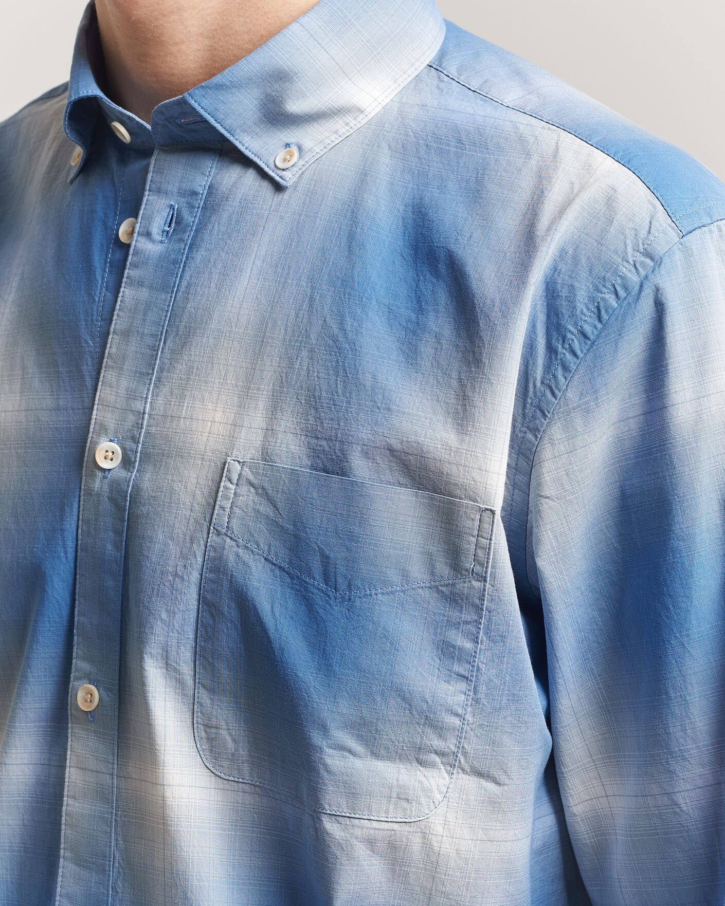 Men | Shirts | LES DEUX | Kent Shadowcheck Shirt Palace Blue