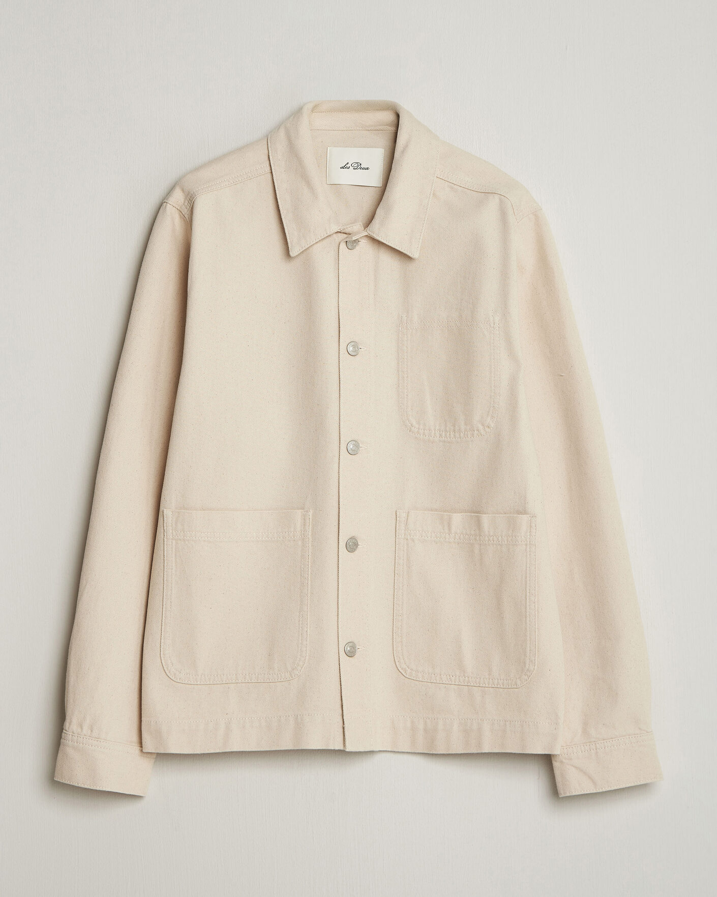 Men | Shirts | LES DEUX | Layton Denim Overshirt Ivory
