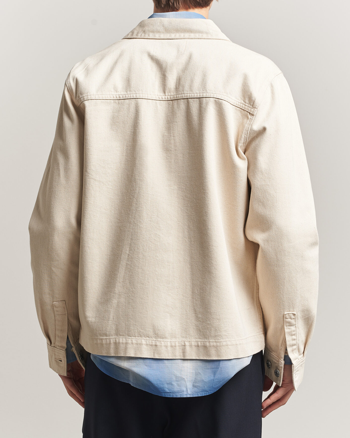Men | Shirts | LES DEUX | Layton Denim Overshirt Ivory