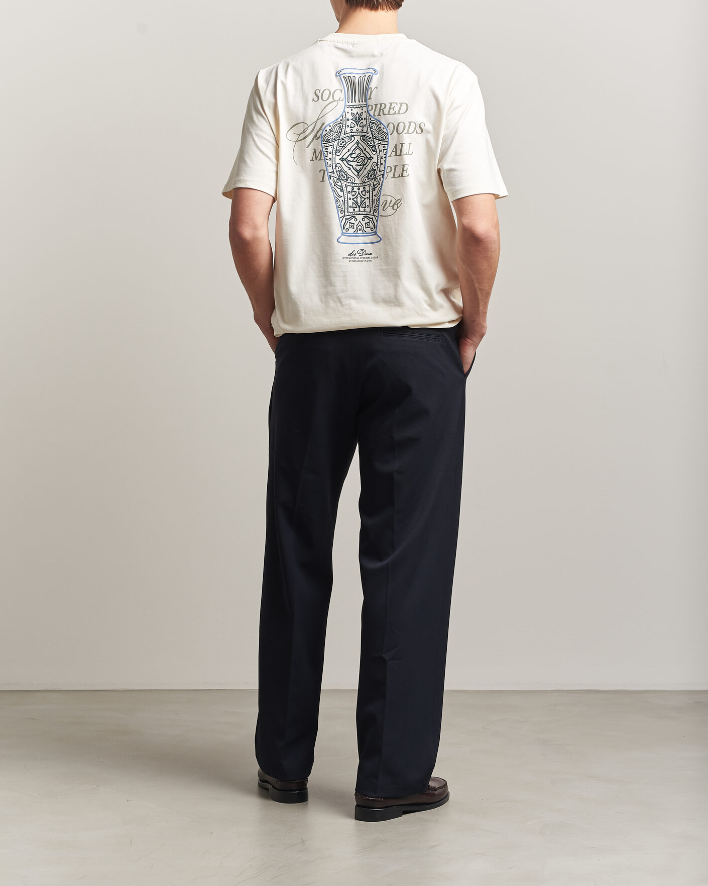 Men | T-Shirts | LES DEUX | Ben Faience T-Shirt Eggnog White