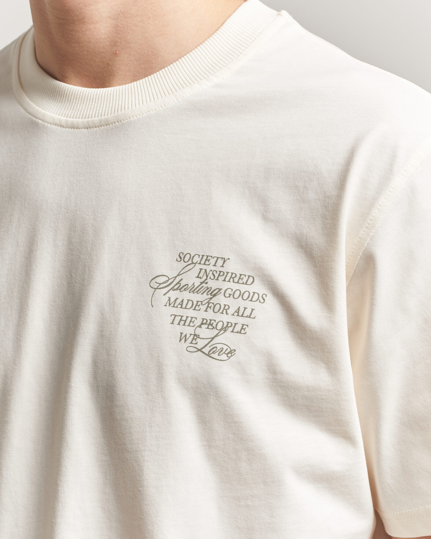 Men | T-Shirts | LES DEUX | Ben Faience T-Shirt Eggnog White