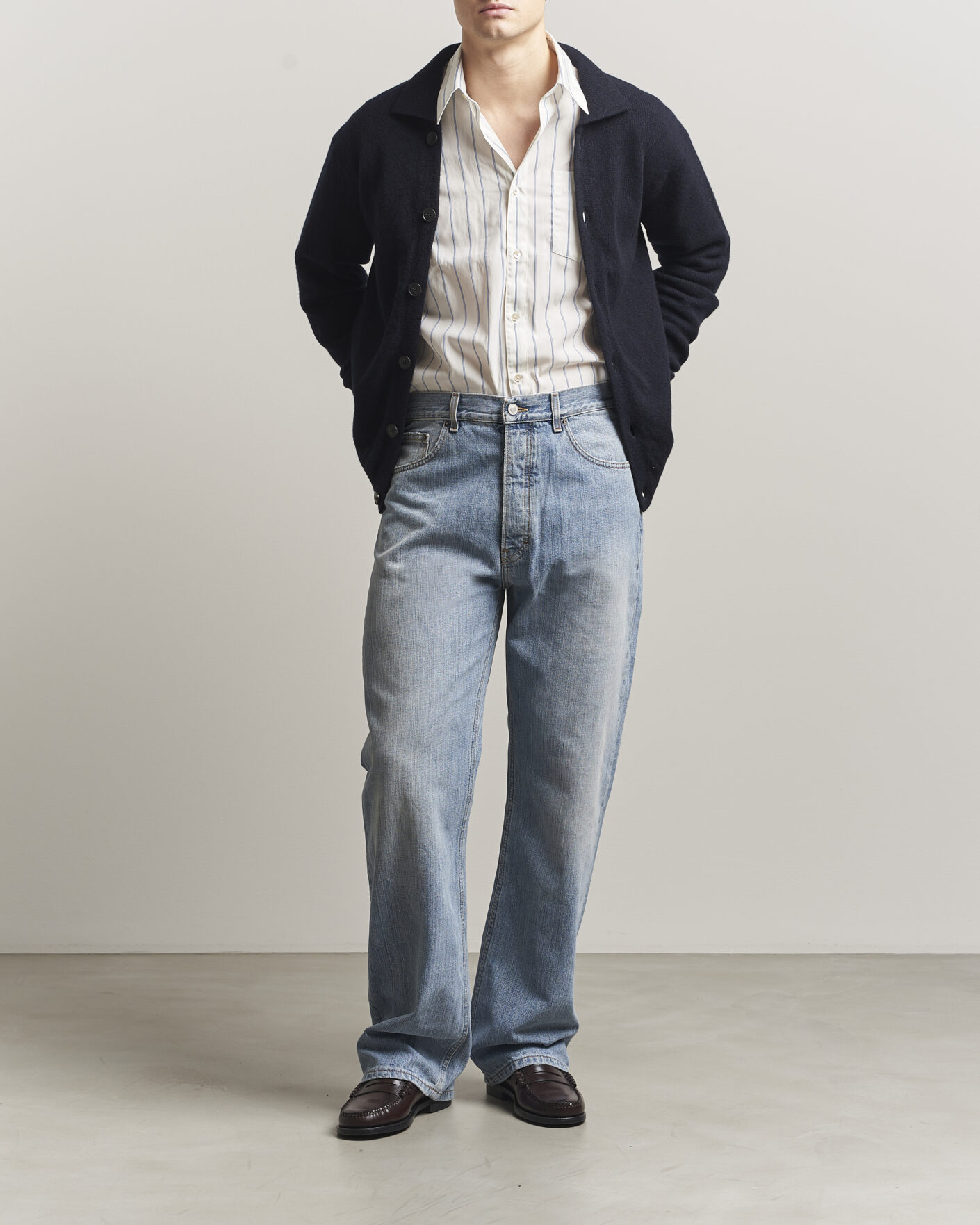 Men | Jeans | Jeanerica | VM009 Vega Jeans Light Blue Righe