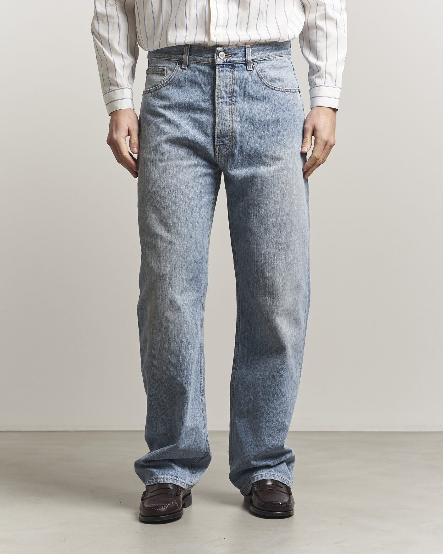Men | Jeans | Jeanerica | VM009 Vega Jeans Light Blue Righe