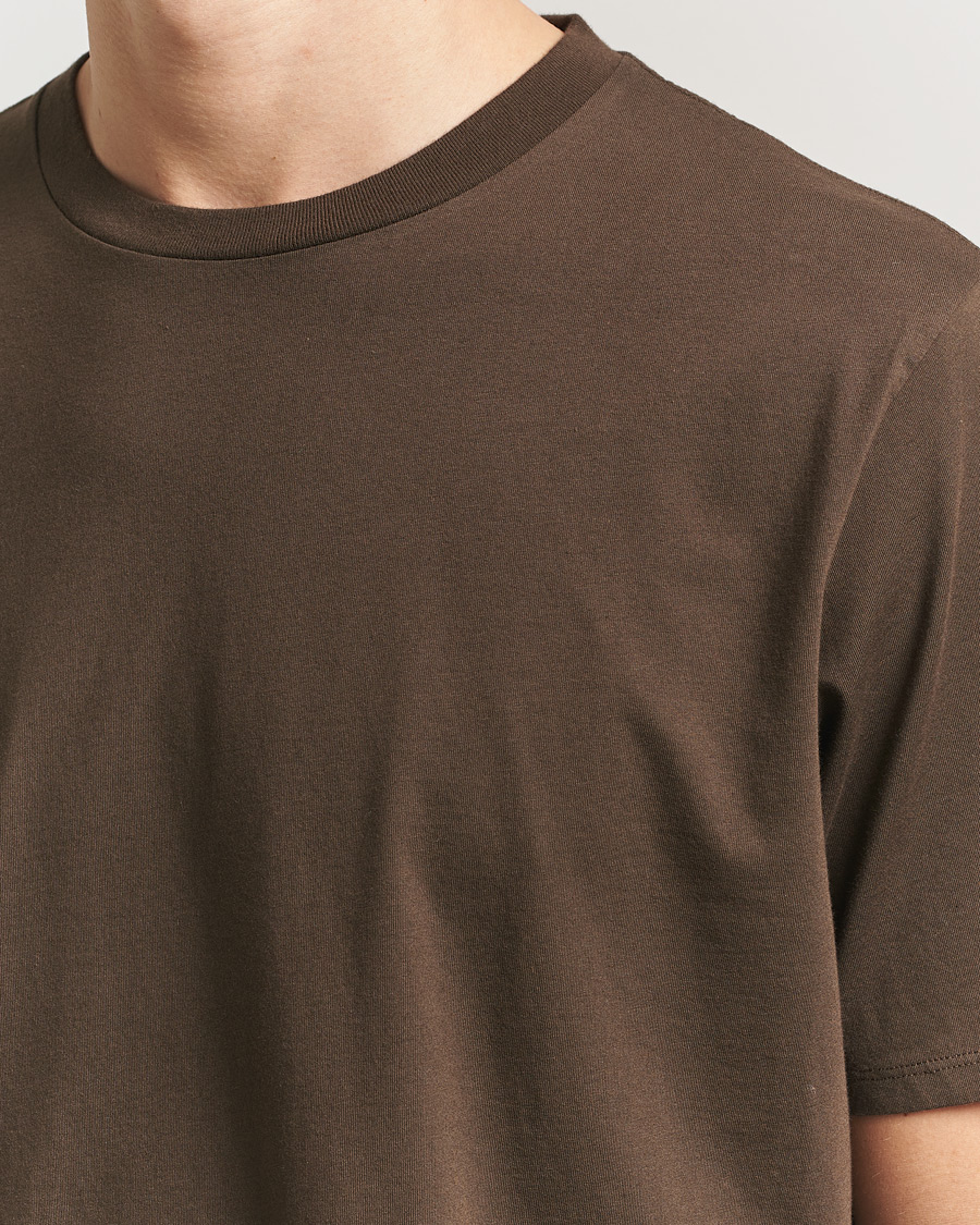 Men | T-Shirts | Jeanerica | Delon Crew Neck T-Shirt Brown