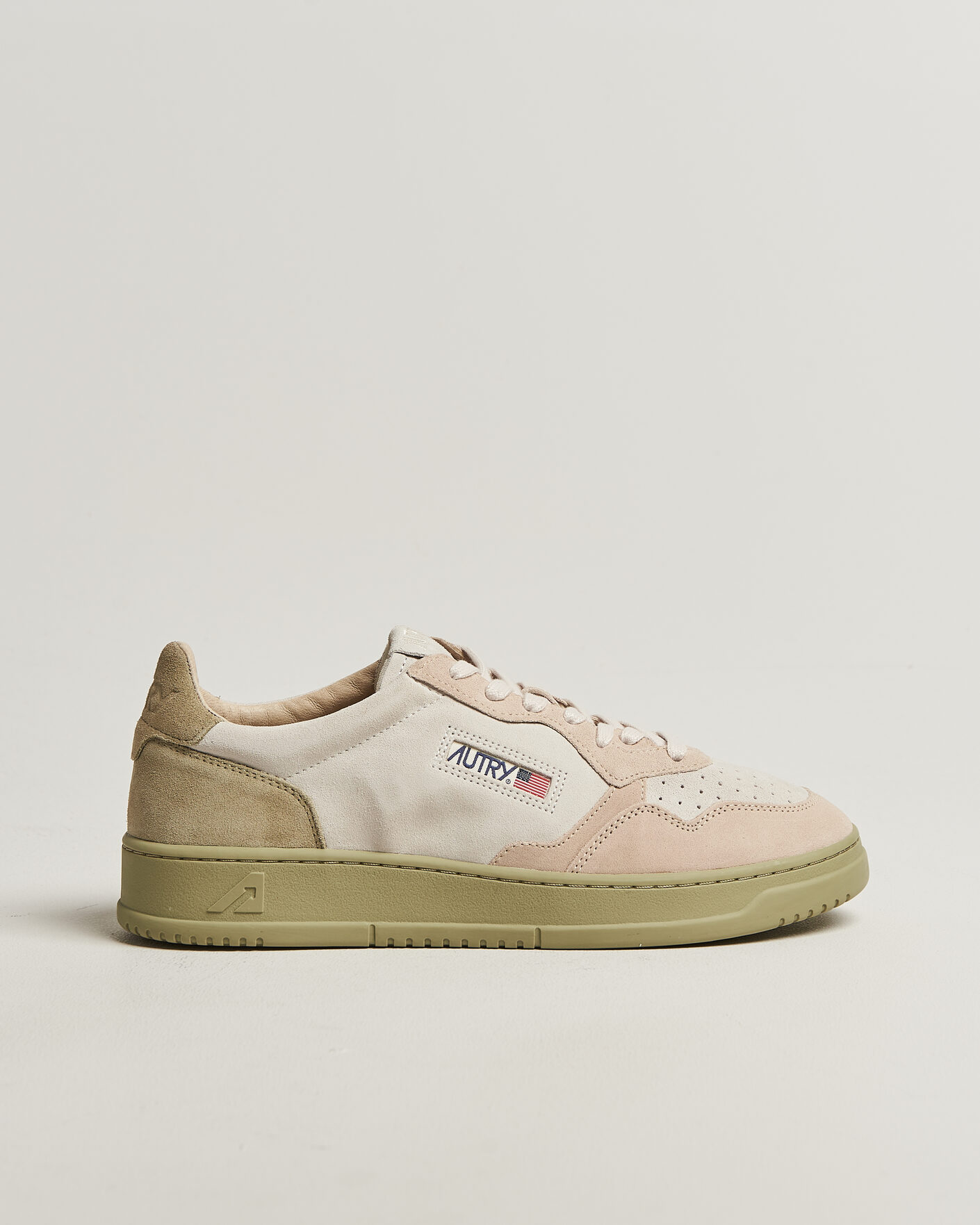 Men | Sneakers | Autry | Medalist Low Sneaker Green/White/Sand