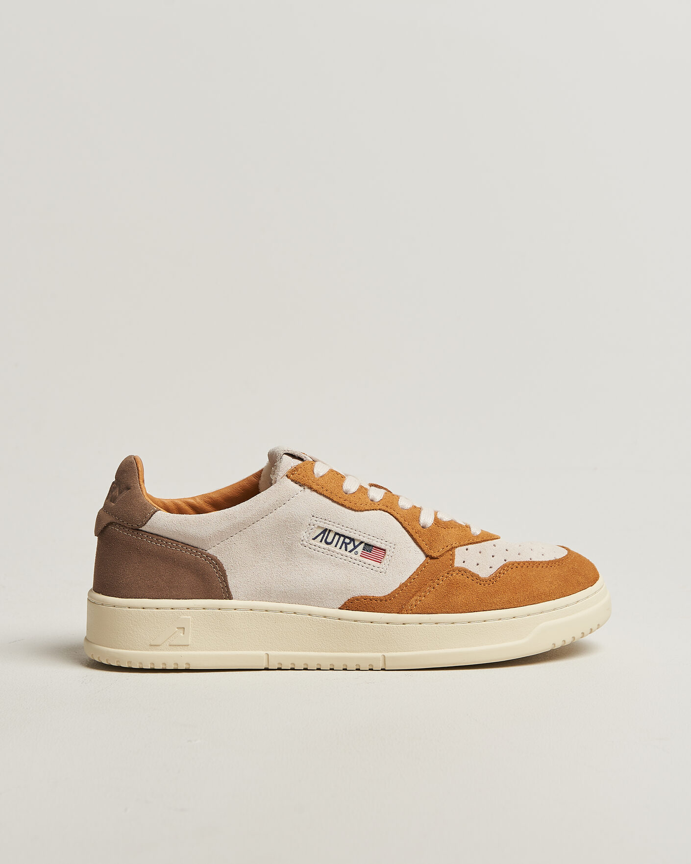 Men | Sneakers | Autry | Medalist Low Suede Mix Sneaker Antilop/White/Brown