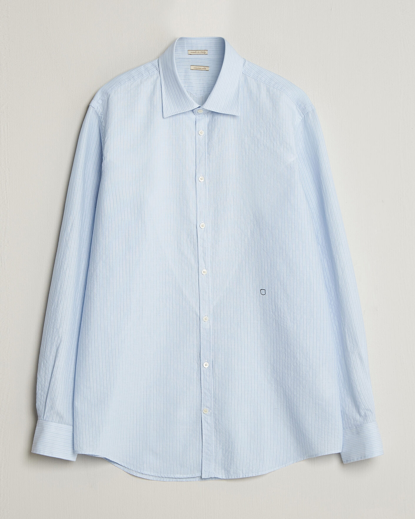 Men | Shirts | Massimo Alba | Genova Striped Shirt Sky Blue