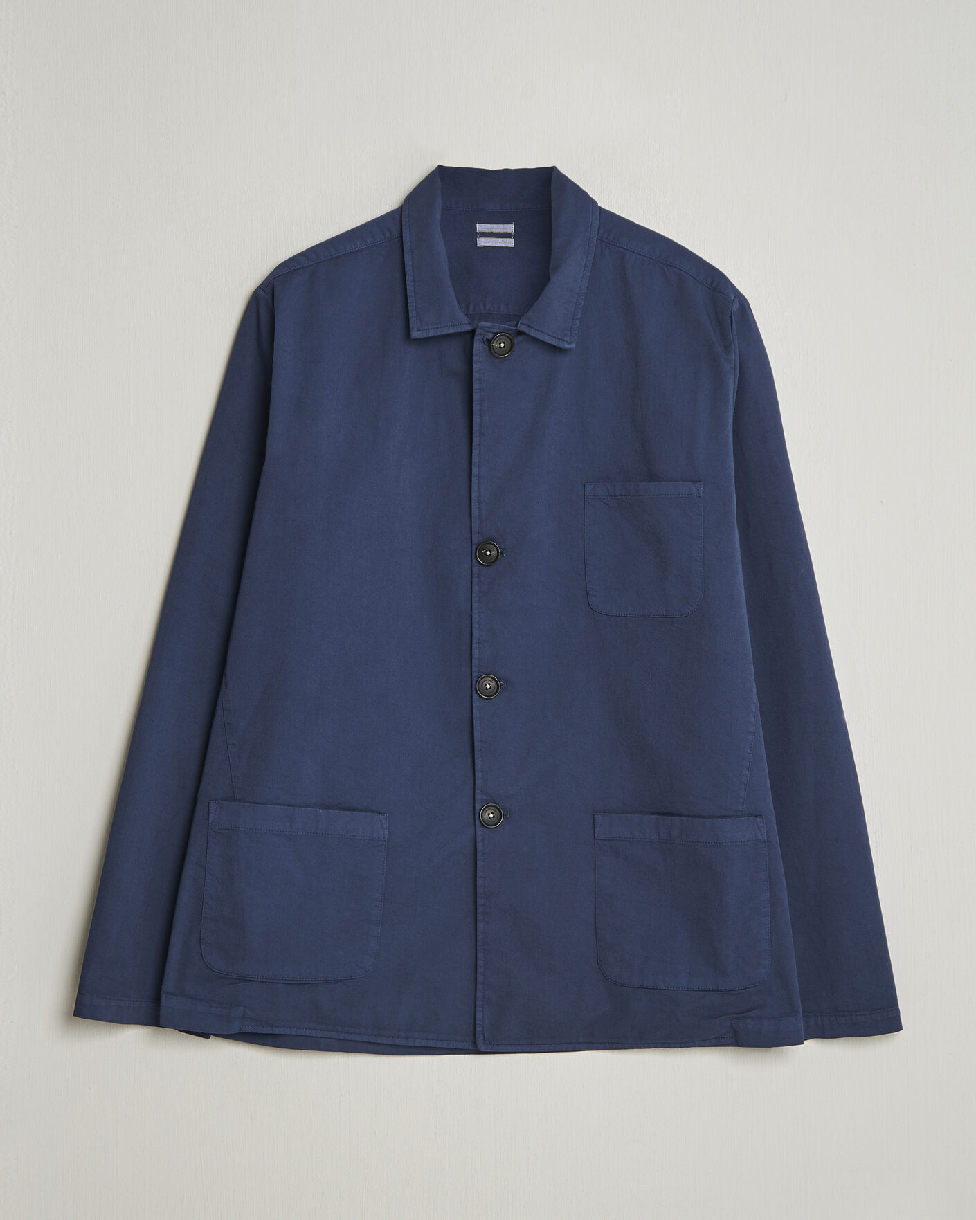Men | Coats & Jackets | Massimo Alba | Florida Cotton Shirt Jacket Midnight Blue