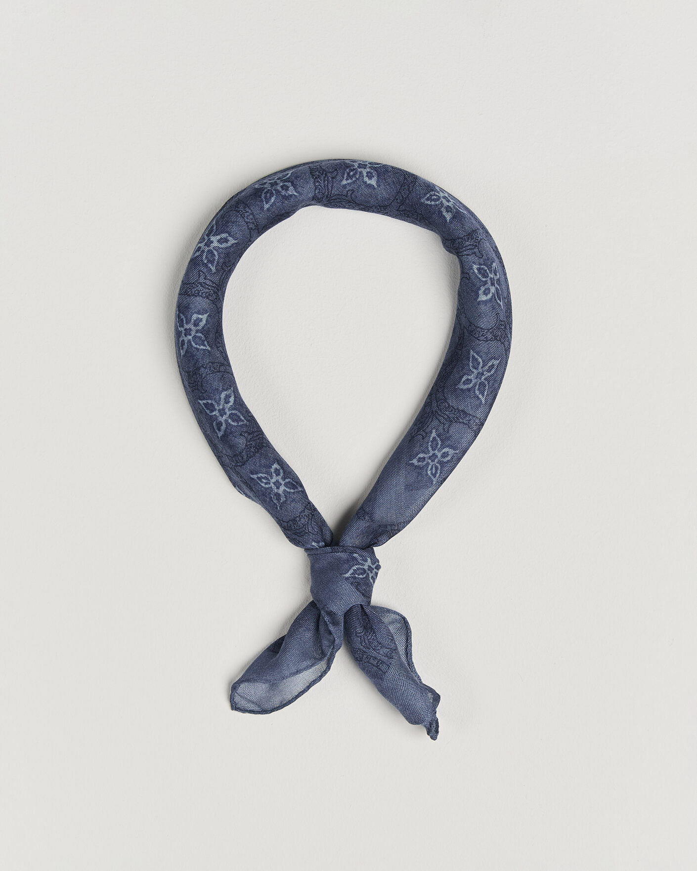Men | Dress Scarves | Massimo Alba | Cashmere/Silk Bandana Navy