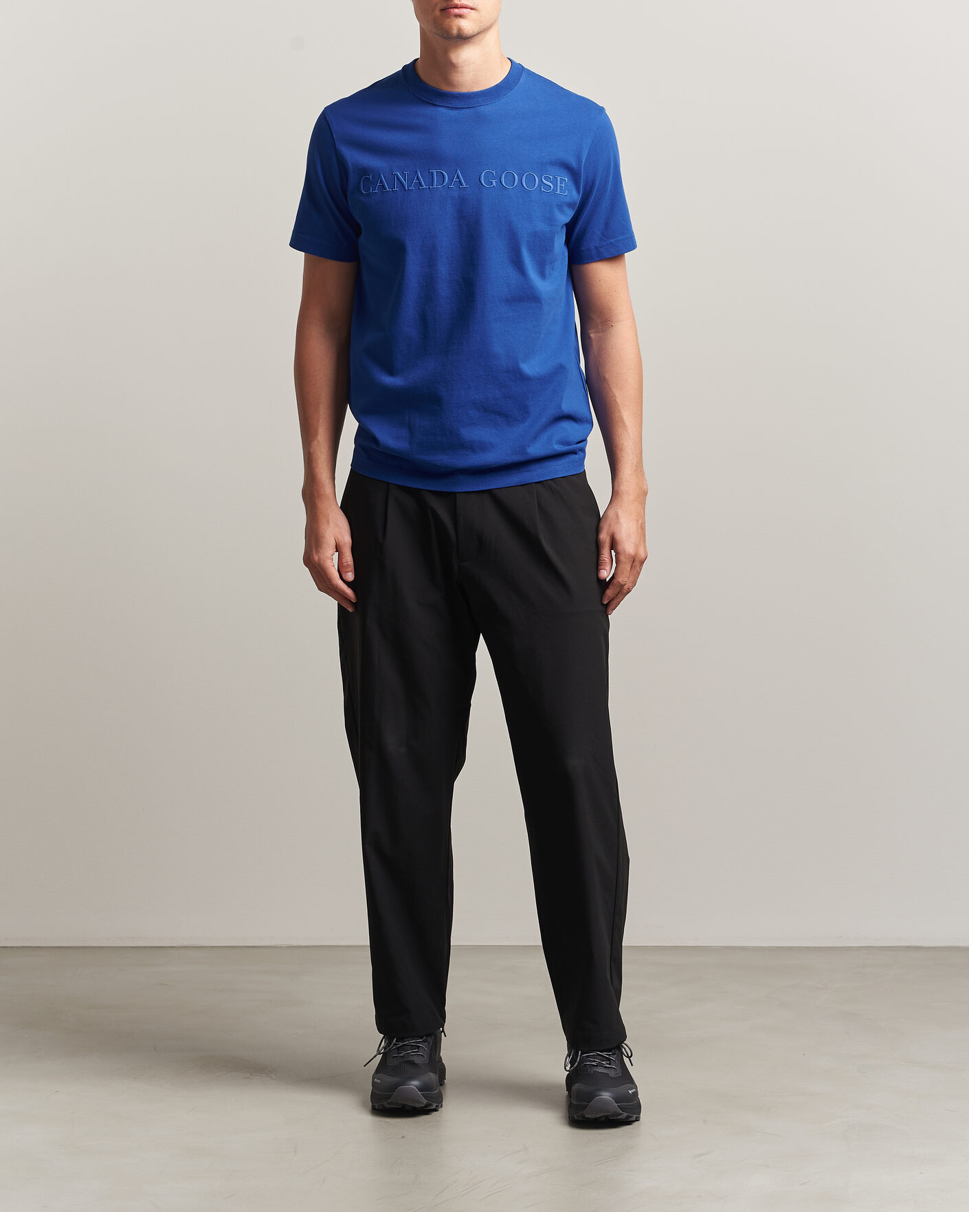 Men | T-Shirts | Canada Goose | Vantage Wordmark T-Shirt Azurite Blue