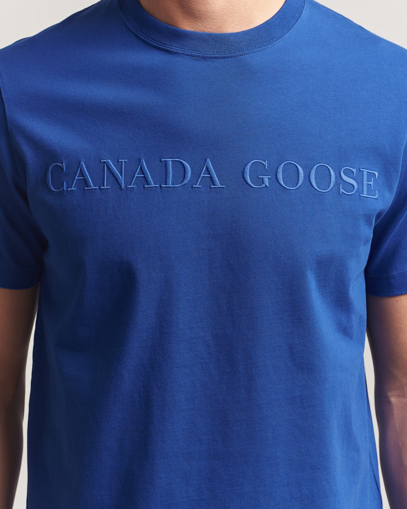 Men | T-Shirts | Canada Goose | Vantage Wordmark T-Shirt Azurite Blue