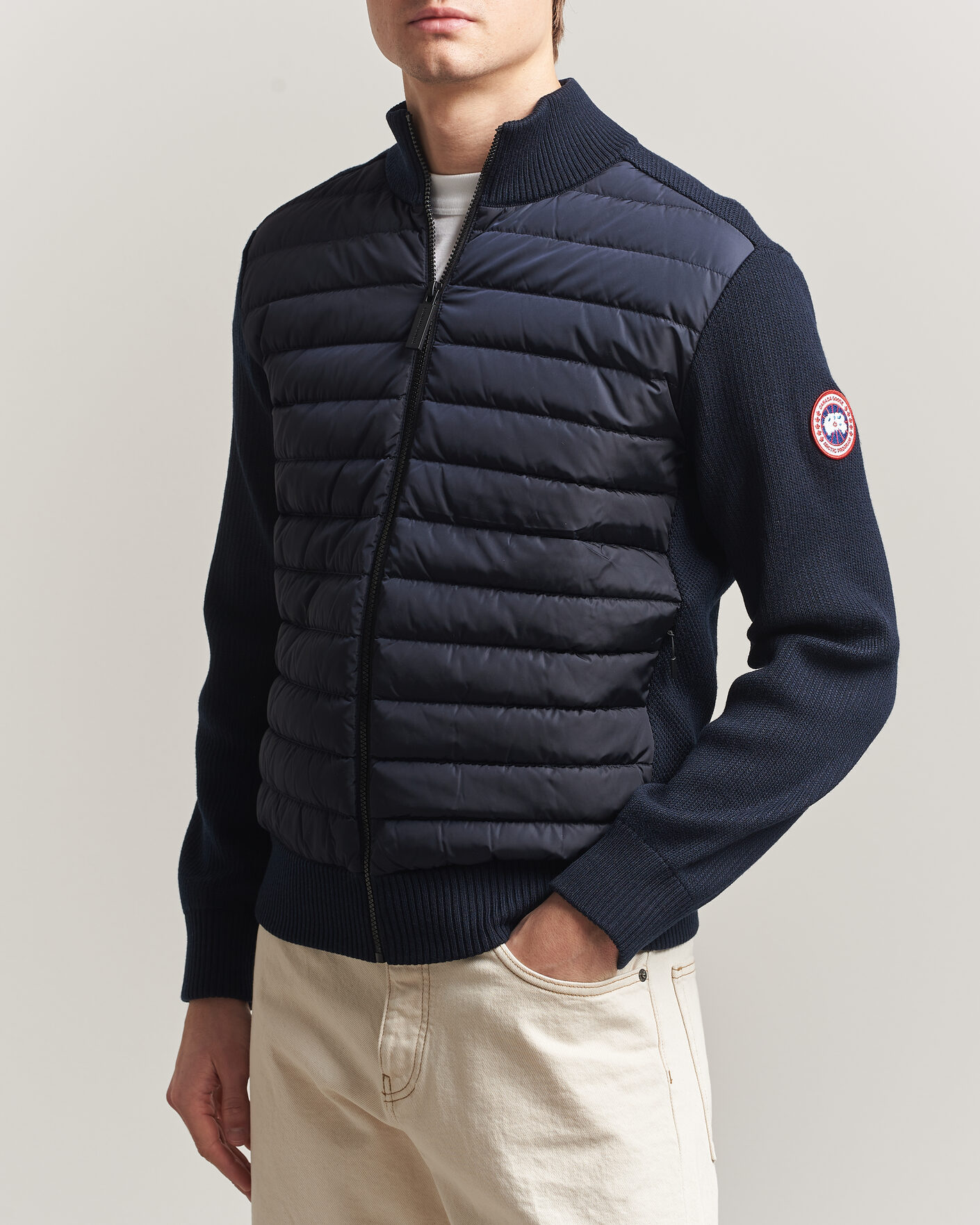 Men | Coats & Jackets | Canada Goose | Hybridge Knit Jacket Nocturne