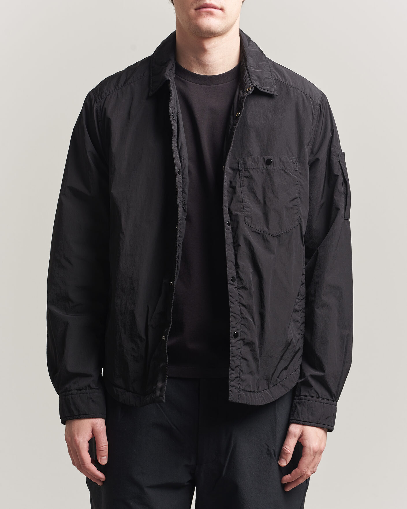 Men | Coats & Jackets | C.P. Company | Chrome R Padded Shirt Jacket Black
