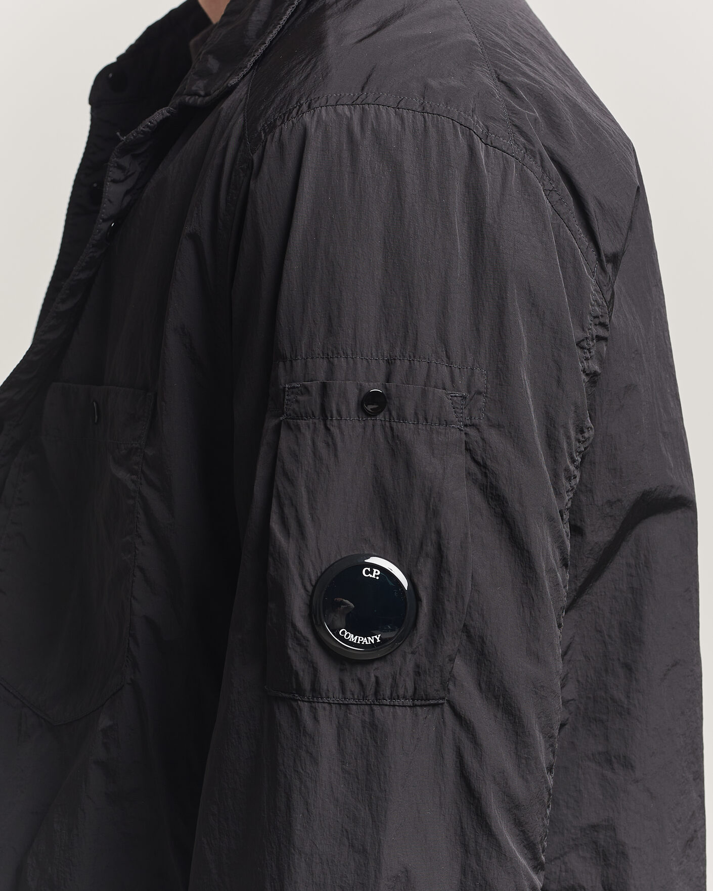 Men | Coats & Jackets | C.P. Company | Chrome R Padded Shirt Jacket Black