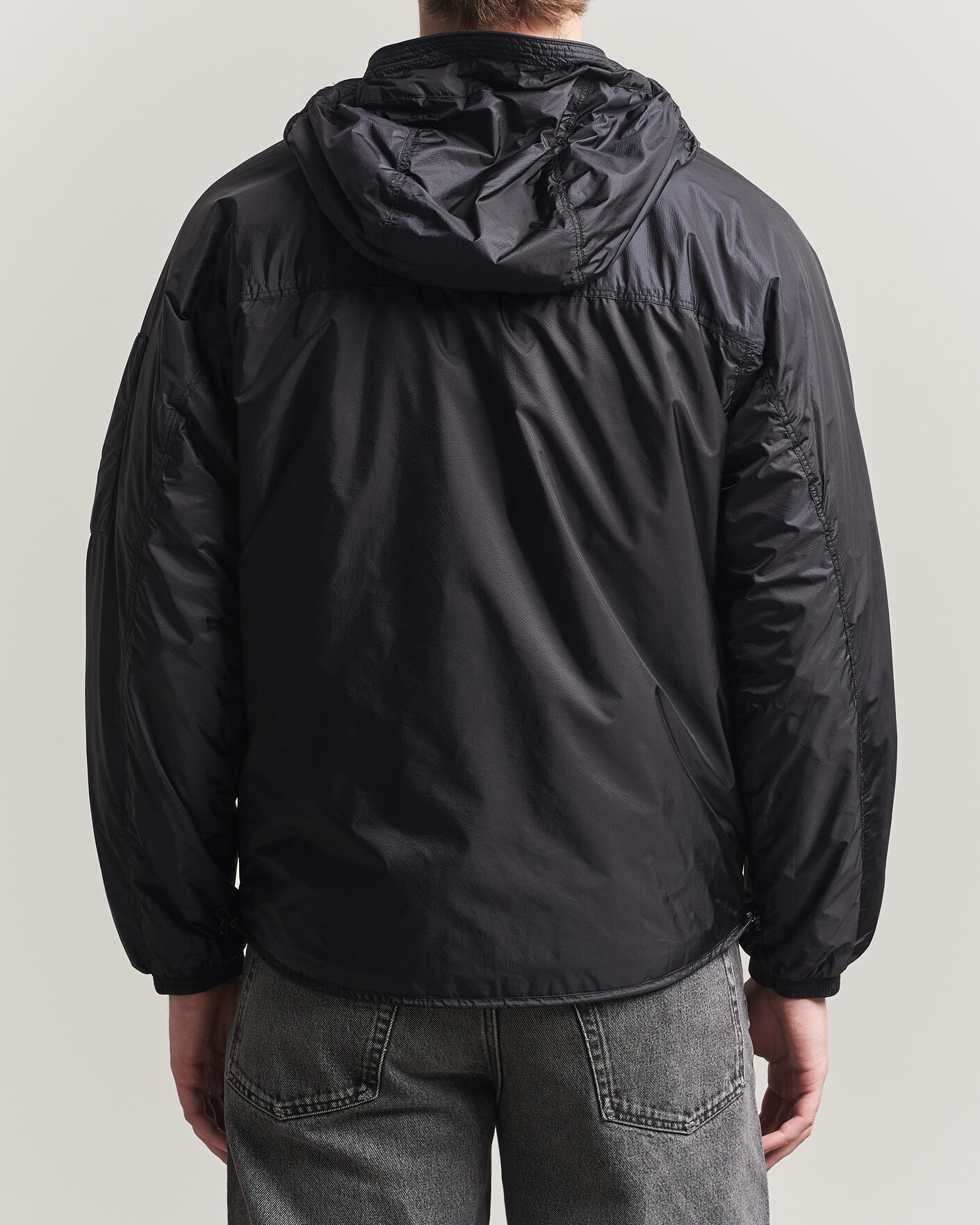 C.P. Company Nada Shield Primaloft Padded Hood Jacket Black at