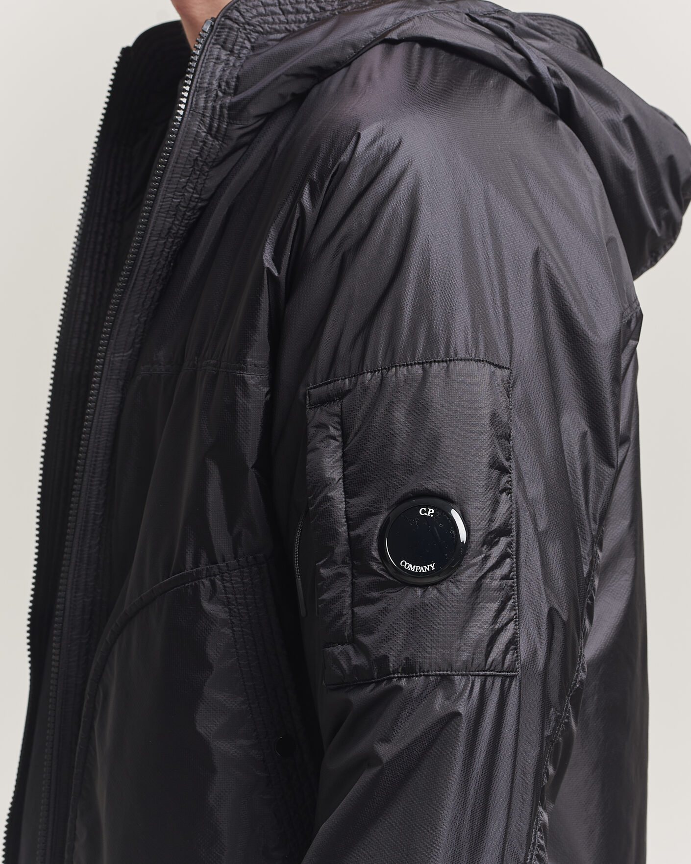 Men | Coats & Jackets | C.P. Company | Nada Shield Primaloft Padded Hood Jacket Black