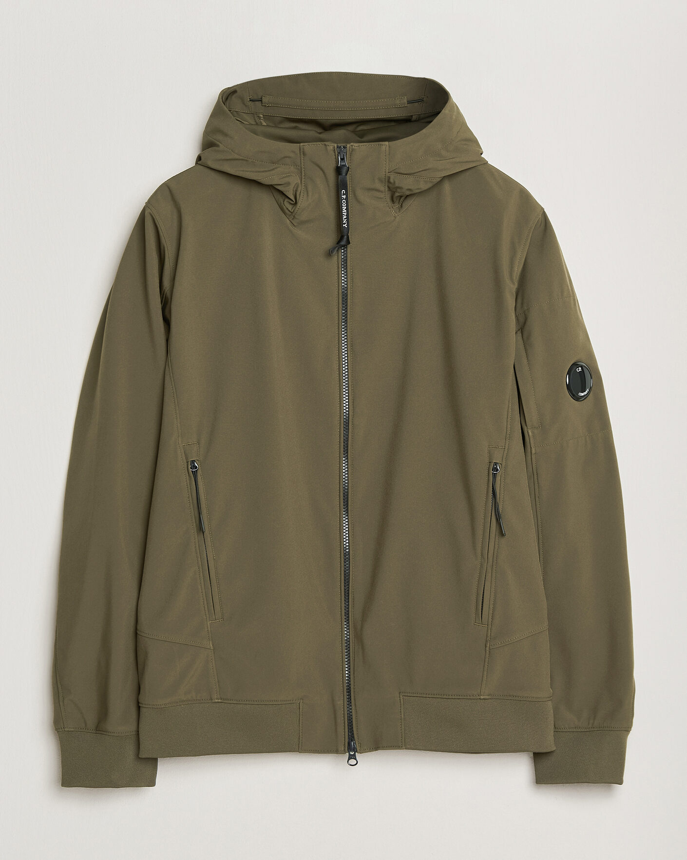 Men | Coats & Jackets | C.P. Company | Shell R Hooded Jacket Dark Green