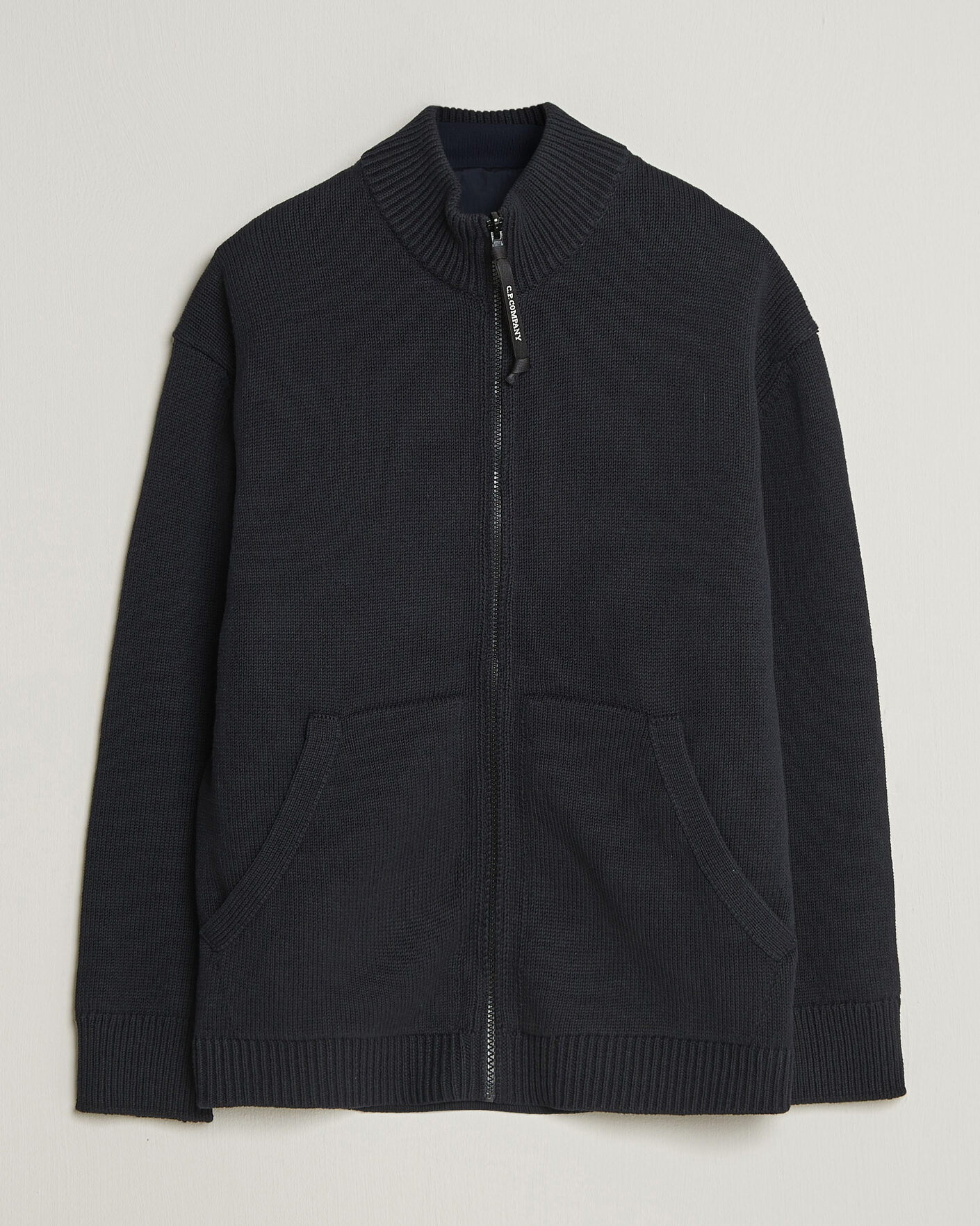 Men | Sweaters & Knitwear | C.P. Company | Cotton Mix 2 in 1 Knitted Sweater Navy