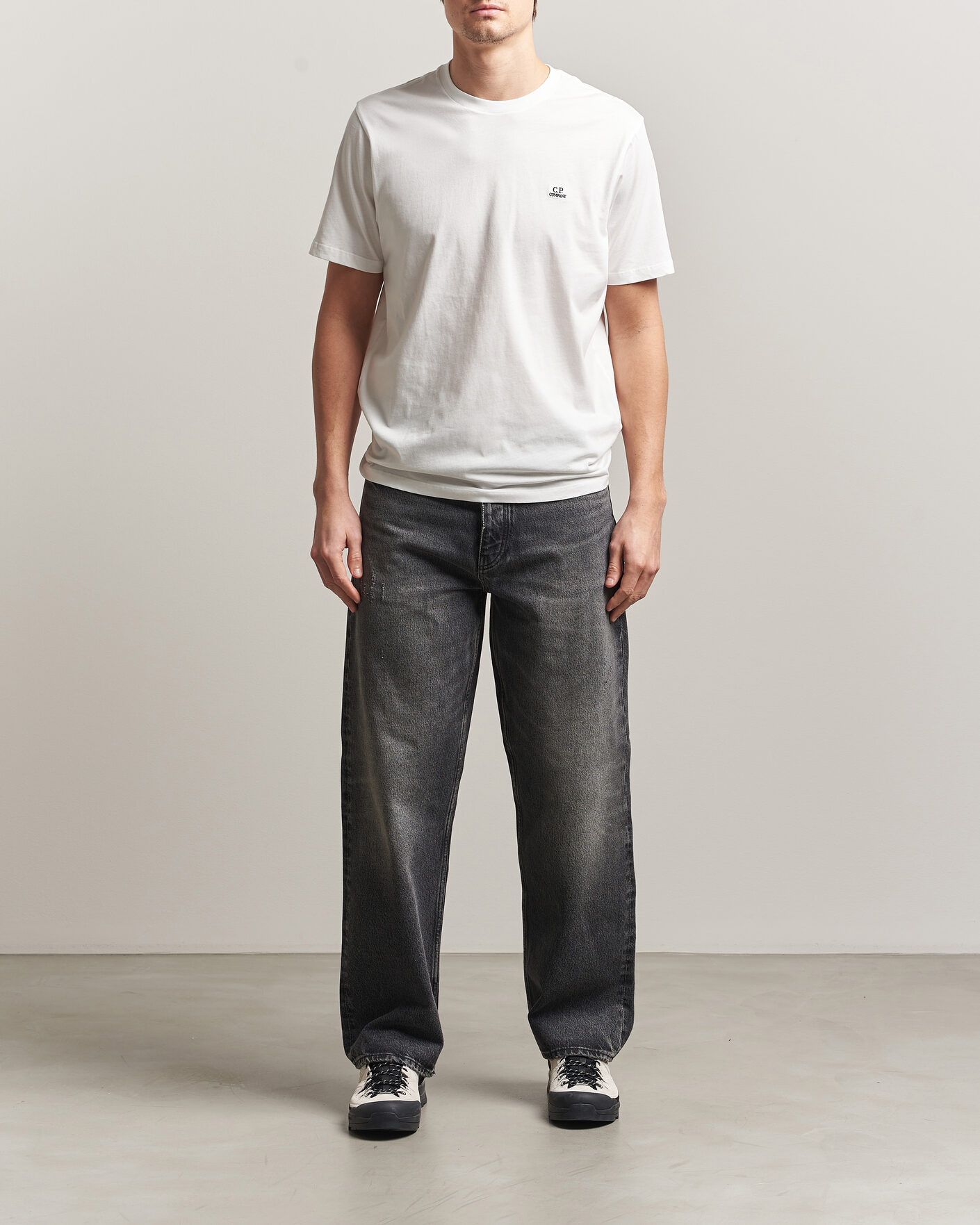 Men | T-Shirts | C.P. Company | Short Sleeve Small Logo T-Shirt White