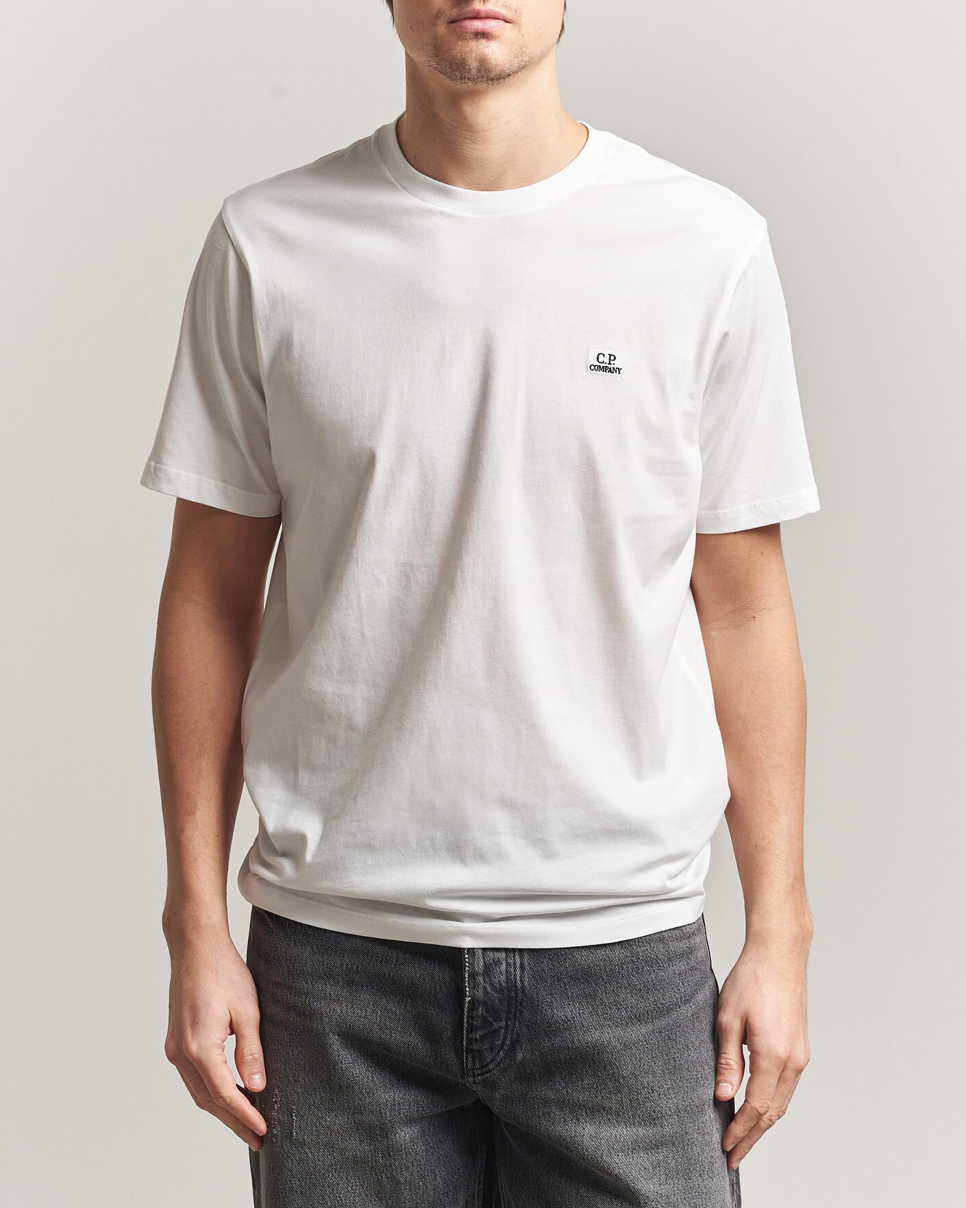 Men | T-Shirts | C.P. Company | Short Sleeve Small Logo T-Shirt White