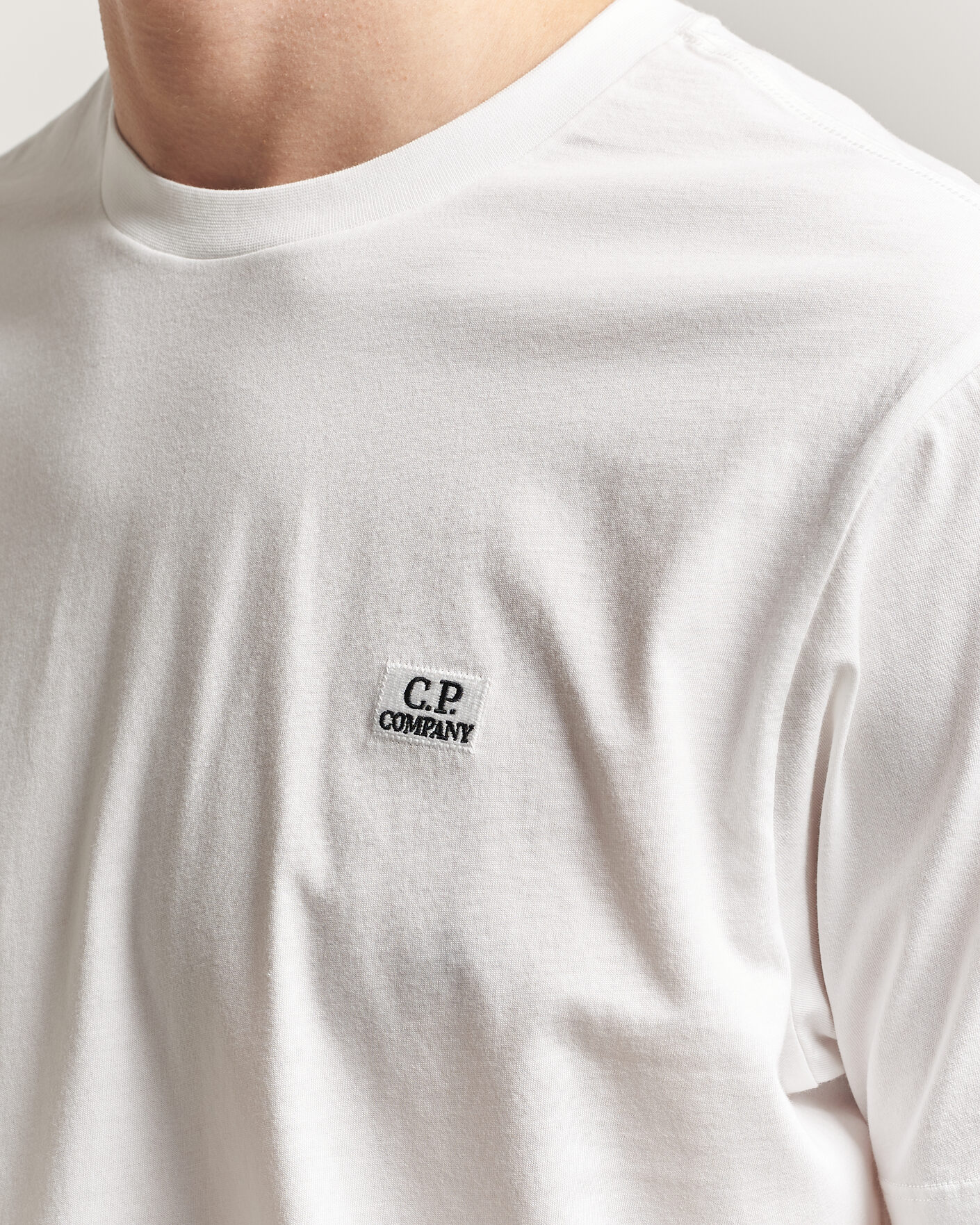 Men | T-Shirts | C.P. Company | Short Sleeve Small Logo T-Shirt White