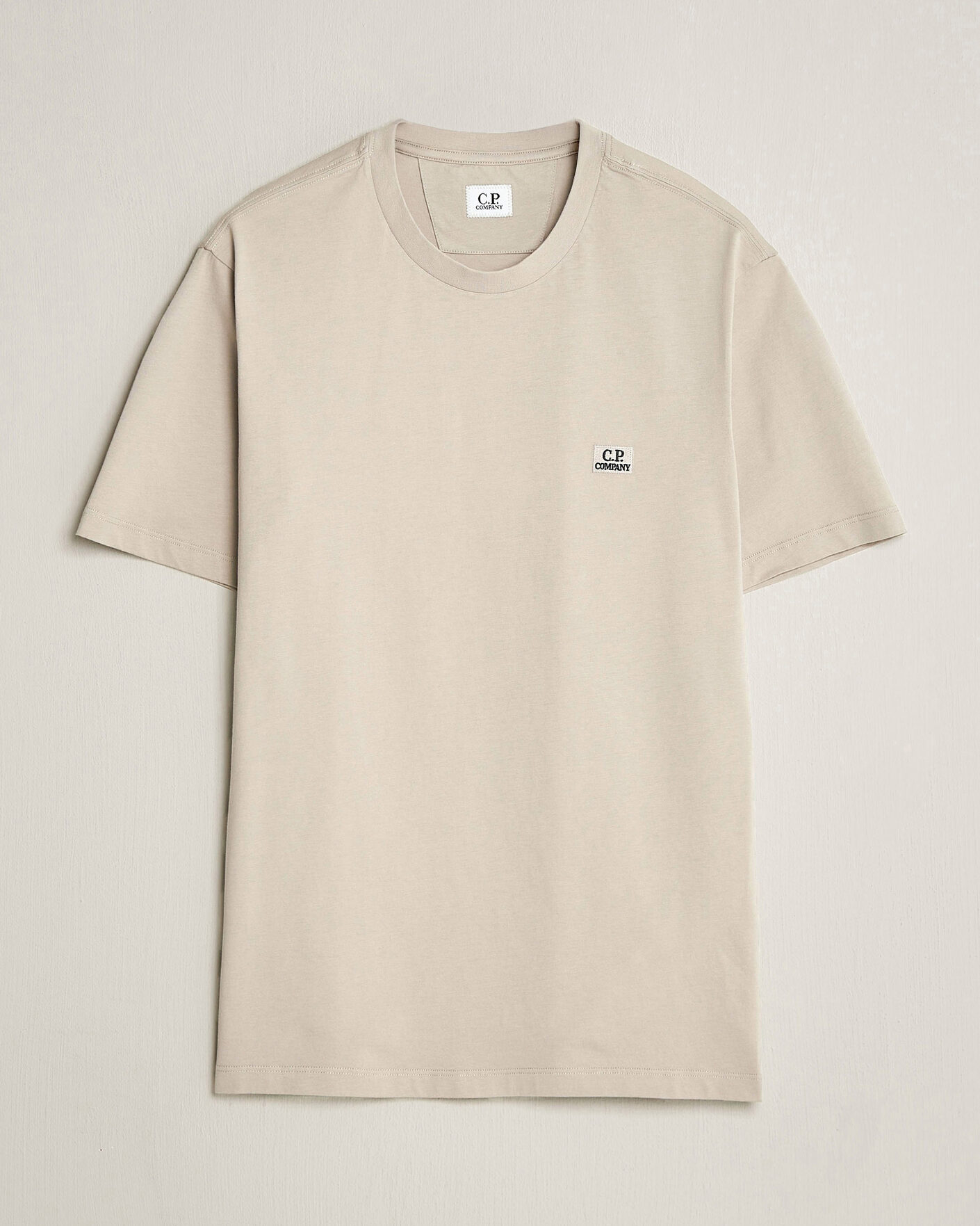 Men | T-Shirts | C.P. Company | Short Sleeve Small Logo T-Shirt Light Grey