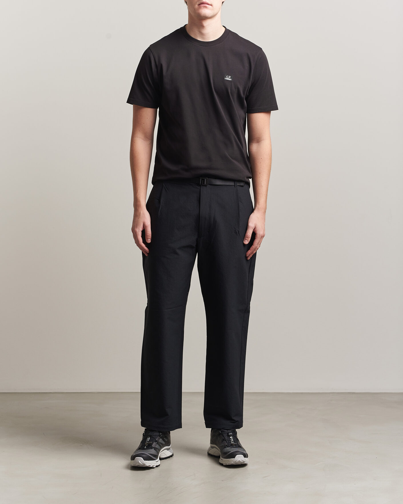 Men | T-Shirts | C.P. Company | Short Sleeve Small Logo T-Shirt Black