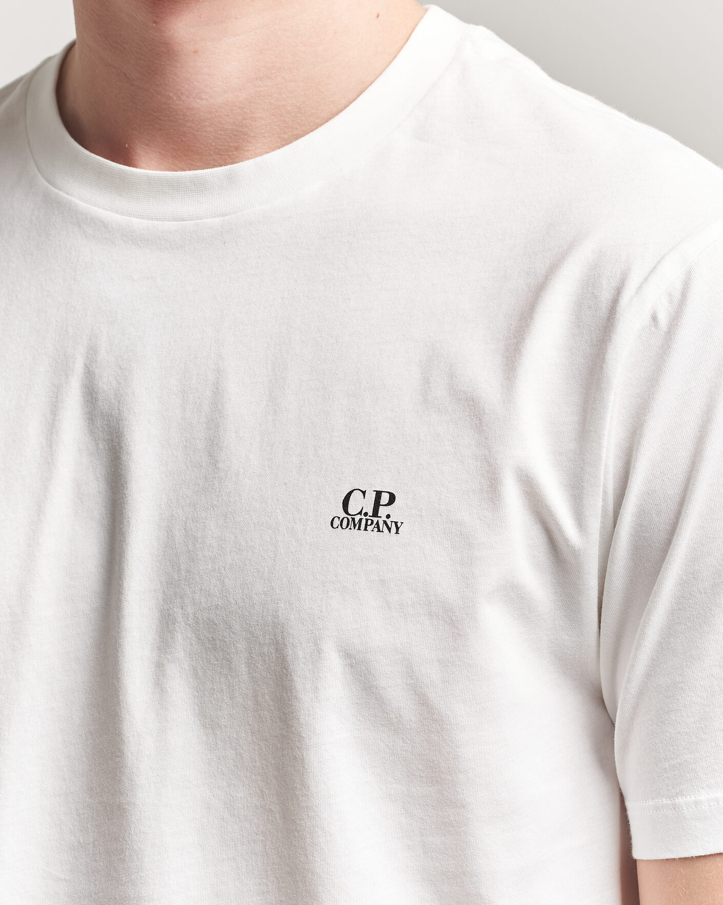Men | T-Shirts | C.P. Company | Short Sleeve Back Print T-Shirt White