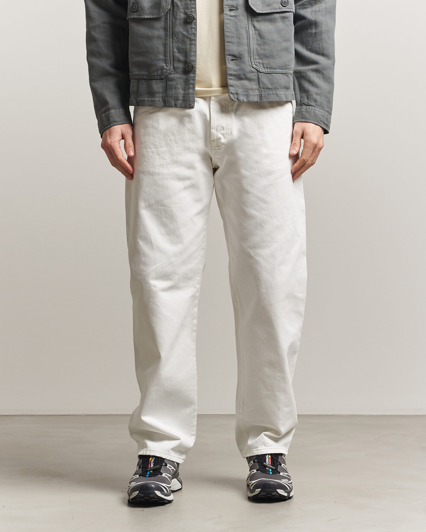 Men | Trousers | C.P. Company | Bull Denim 10oz Jeans White