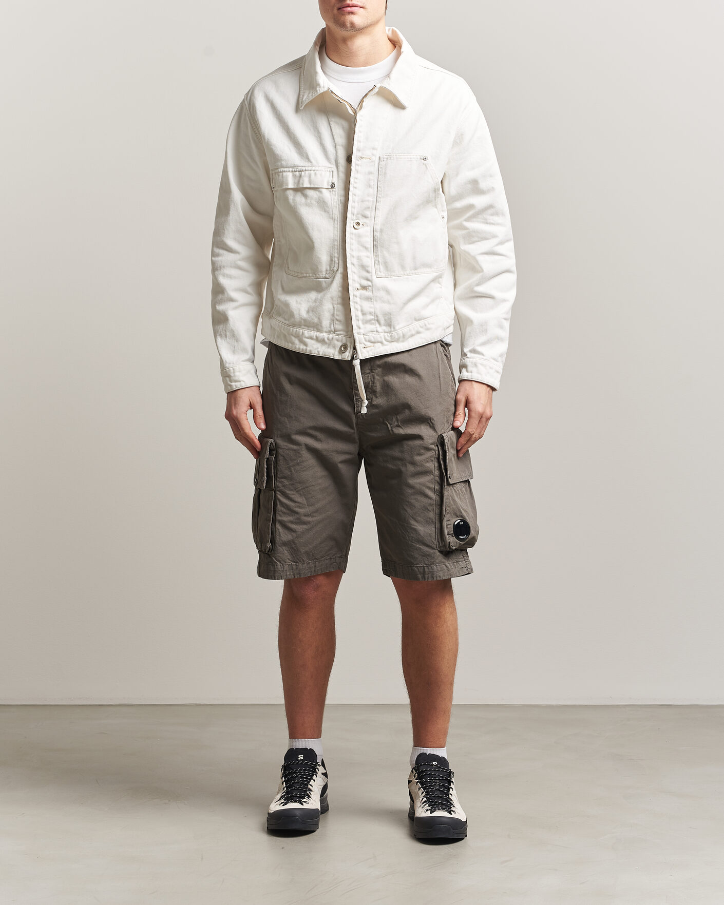 Men | Coats & Jackets | C.P. Company | Bull Denim 10oz Jeans Jacket White