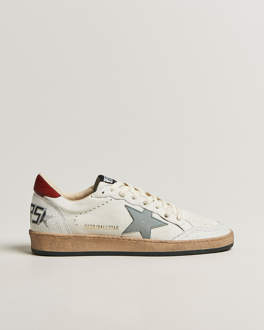 Men | Sneakers | Golden Goose | Ball Star Sneakers White/Red