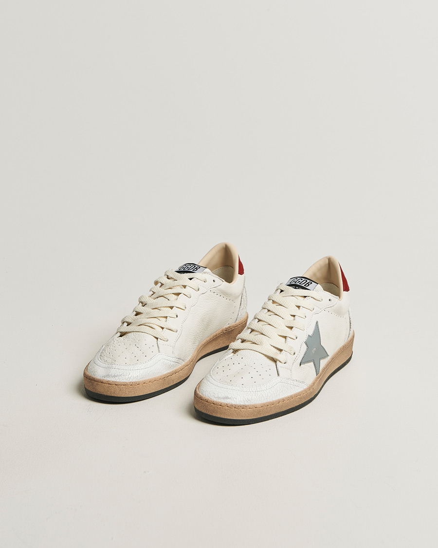 Men | Sneakers | Golden Goose | Ball Star Sneakers White/Red
