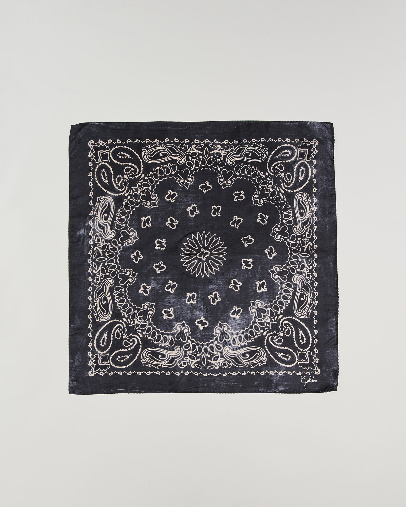 Men | Pocket Squares | Golden Goose | Paisley Silk Bandana Antracite